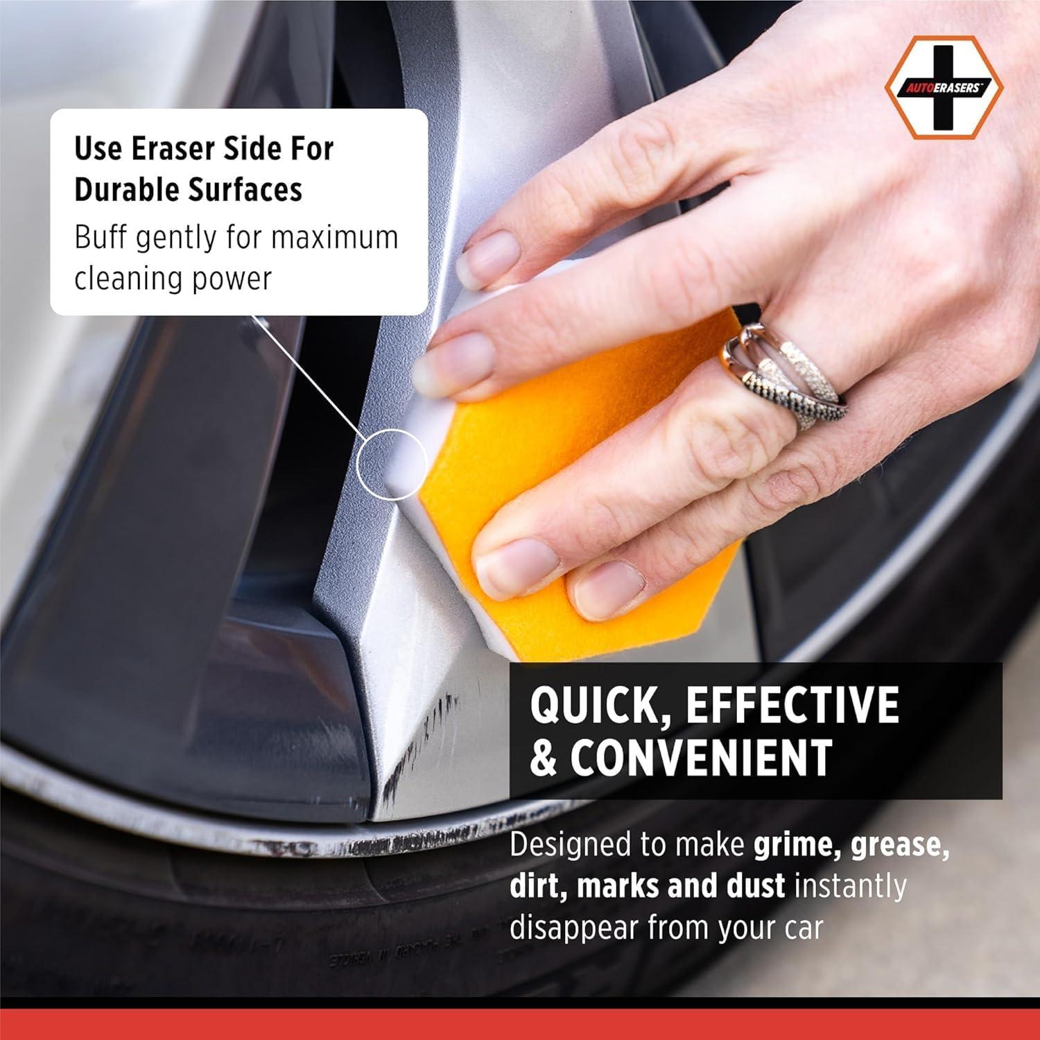 Esponja de Lavado AutoERASERS - Paquete de 3 Prehumedecidas