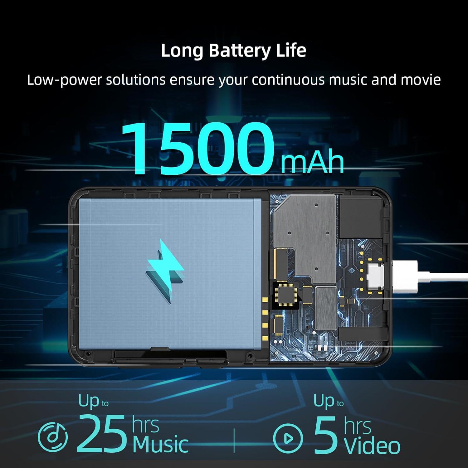 Reproductor MP3 Innioasis G1 80GB Bluetooth WiFi 4" Negro