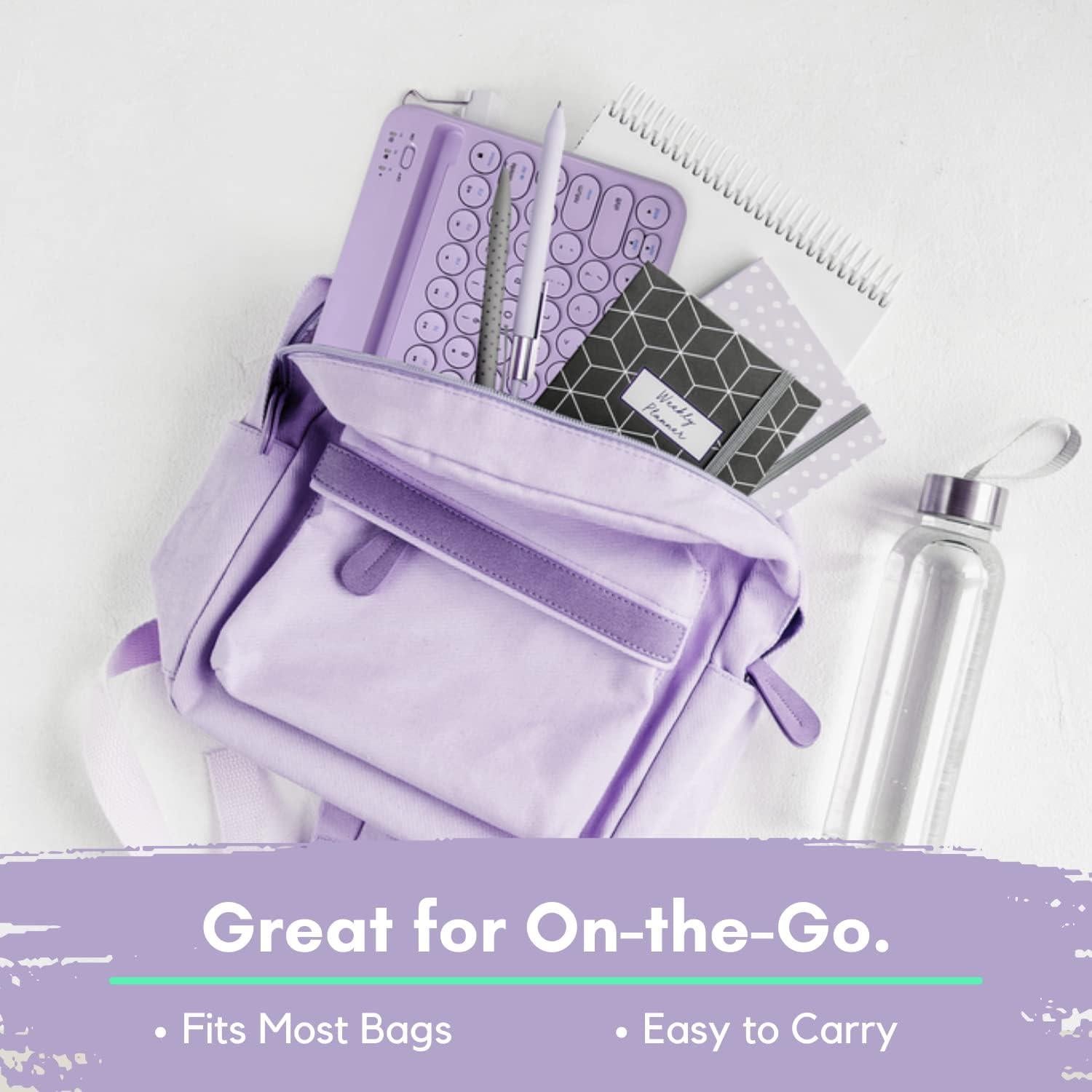 Teclado Inalámbrico Macally para iPad Mini/Air/Pro - Púrpura