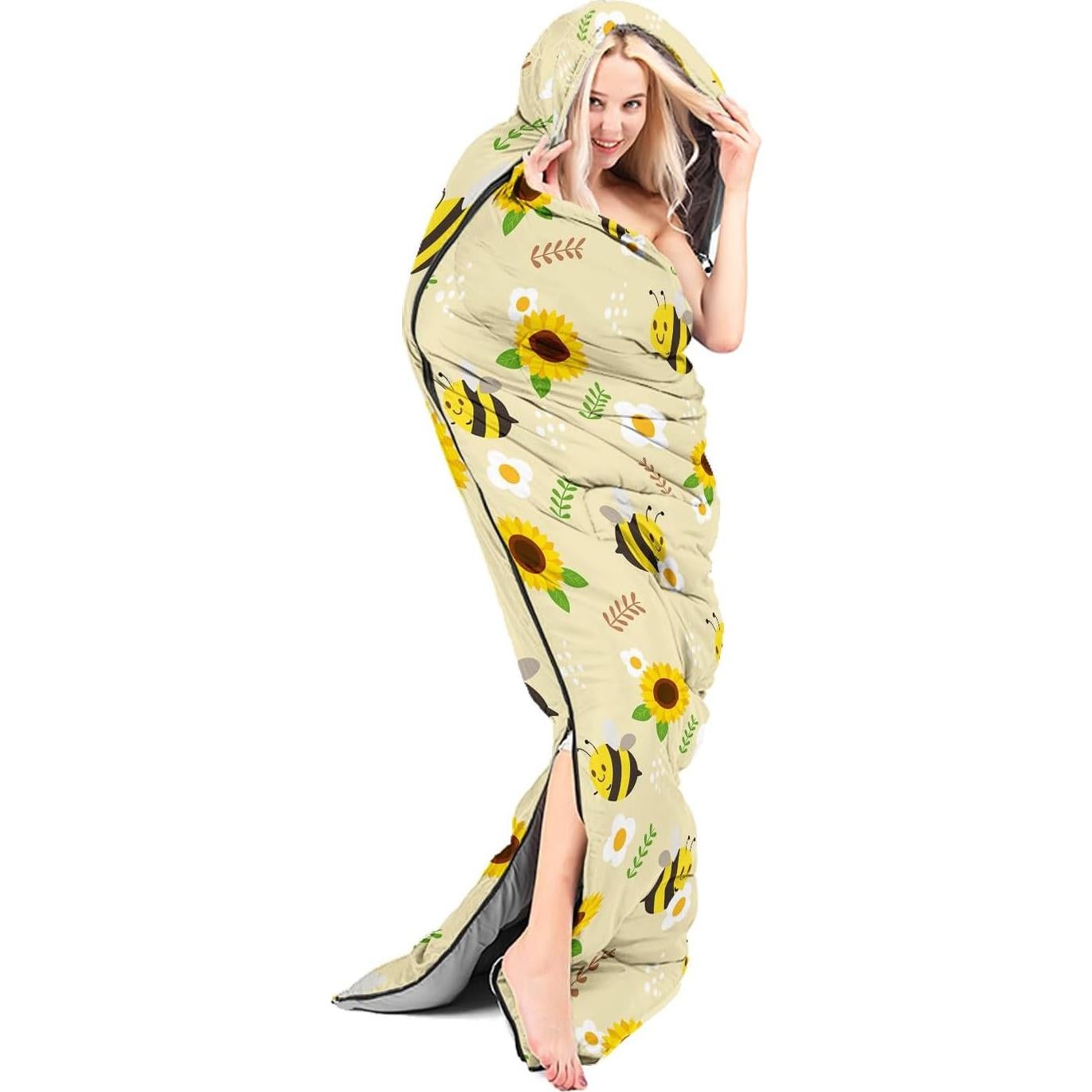 Saco de Dormir AILONEN 3 Temporadas Impermeable 79x229cm