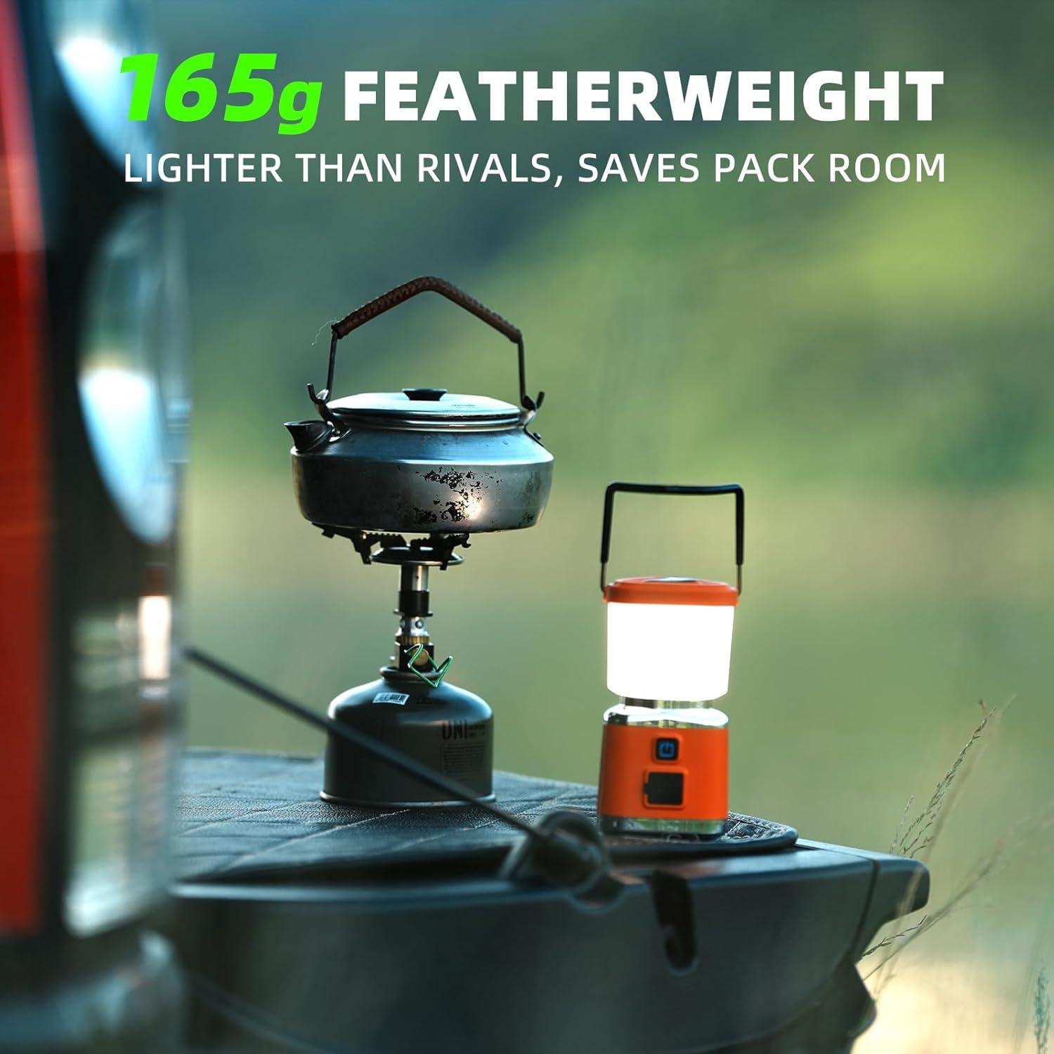 Linterna LED Recargable Allspark 1000LM Impermeable Naranja