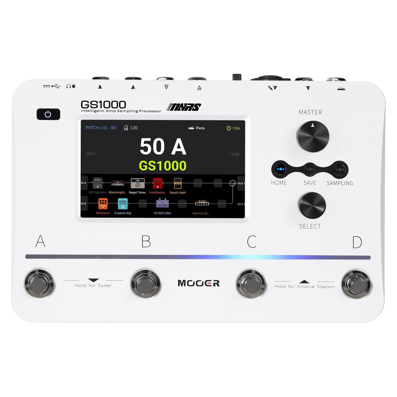 Procesador de Efectos para Guitarra MOOER GS1000 350+ Efectos