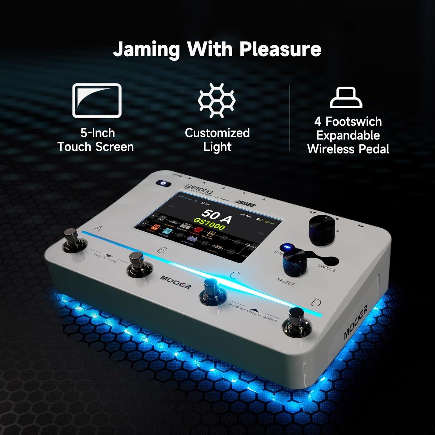 Procesador de Efectos para Guitarra MOOER GS1000 350+ Efectos