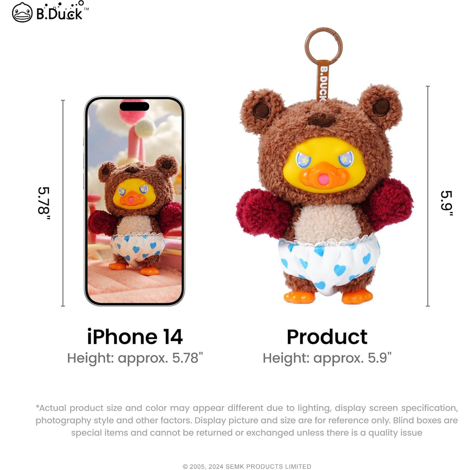 B.Duck Muñeco de Peluche Oso Abrazador Caja Individual