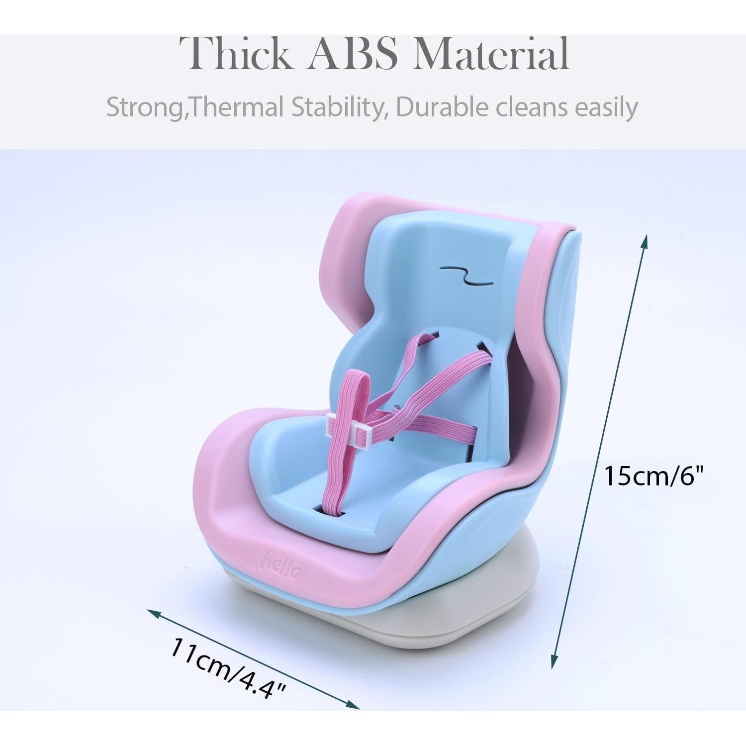 Asiento de Coche para Muñecas Thalvys - Clip Ventilación 17cm