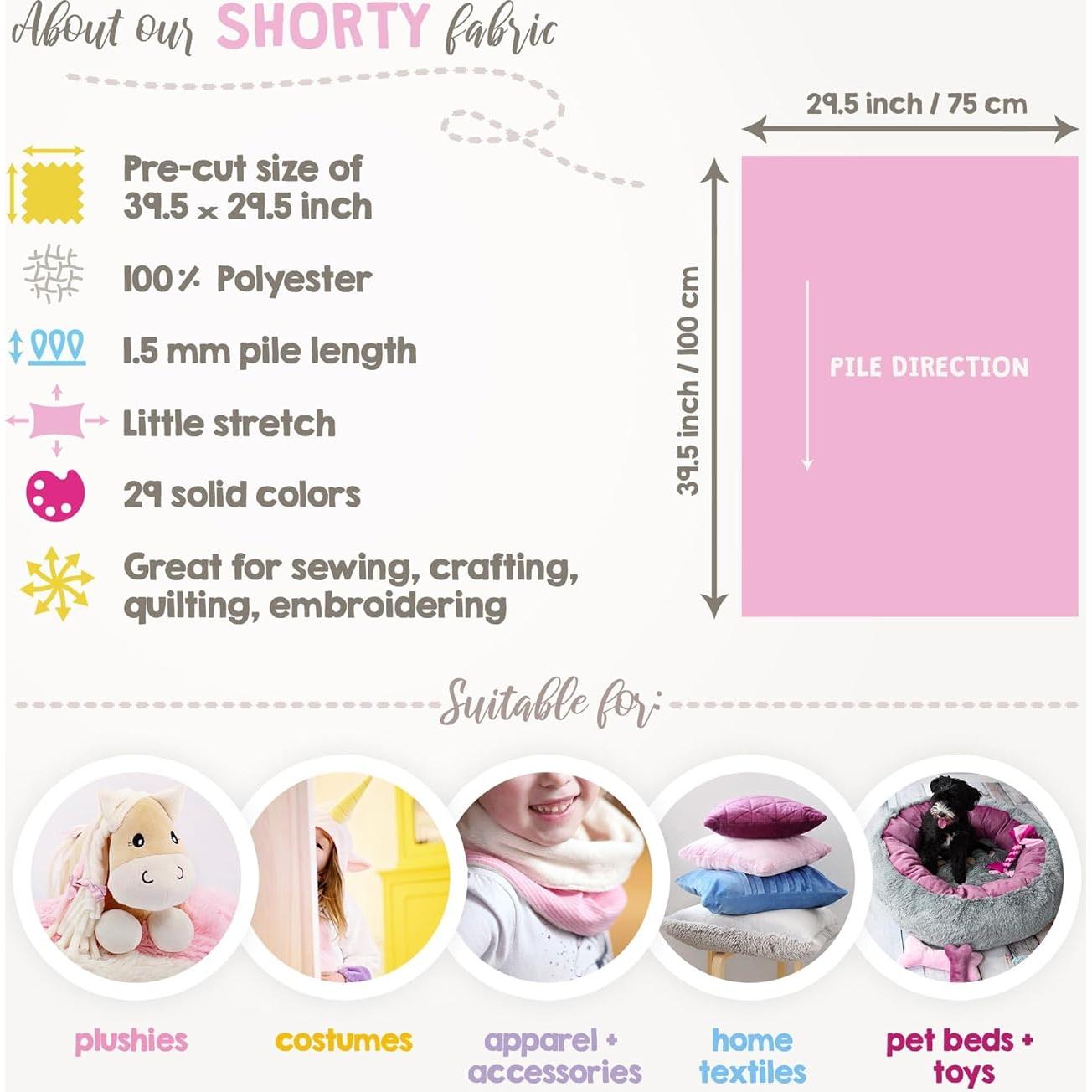 Tela Minky Kullaloo Blanca Sólida 100x75 cm - Super Suave