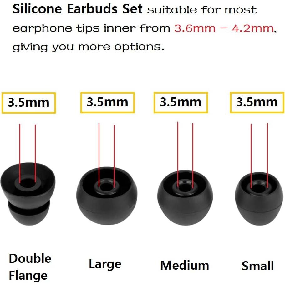 Set de Consejos de Silicona para Auriculares Beats - 8 Pares