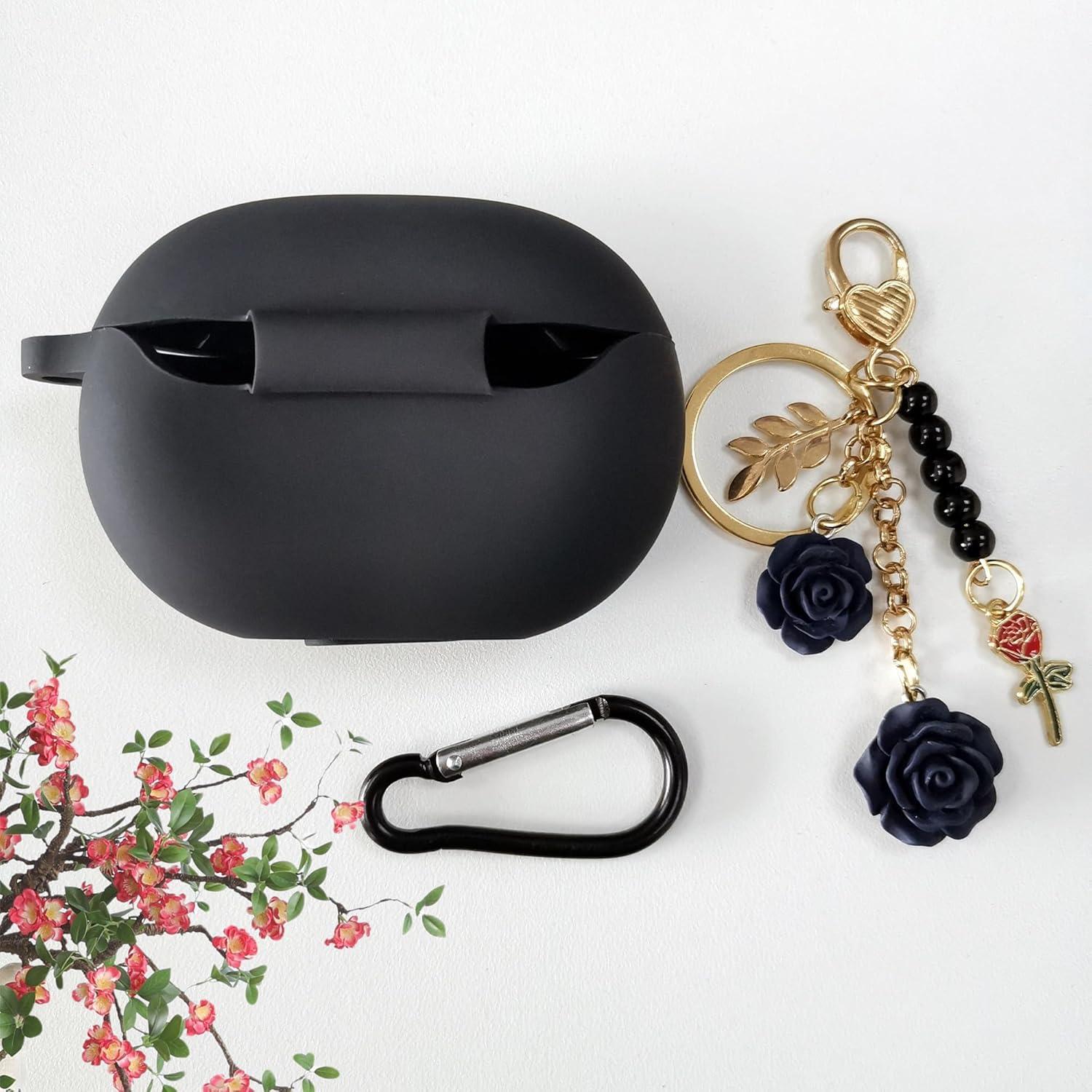 Funda de Silicona para Beats Studio Buds+ y Studio Buds 2021/2023 - Linda con Llavero