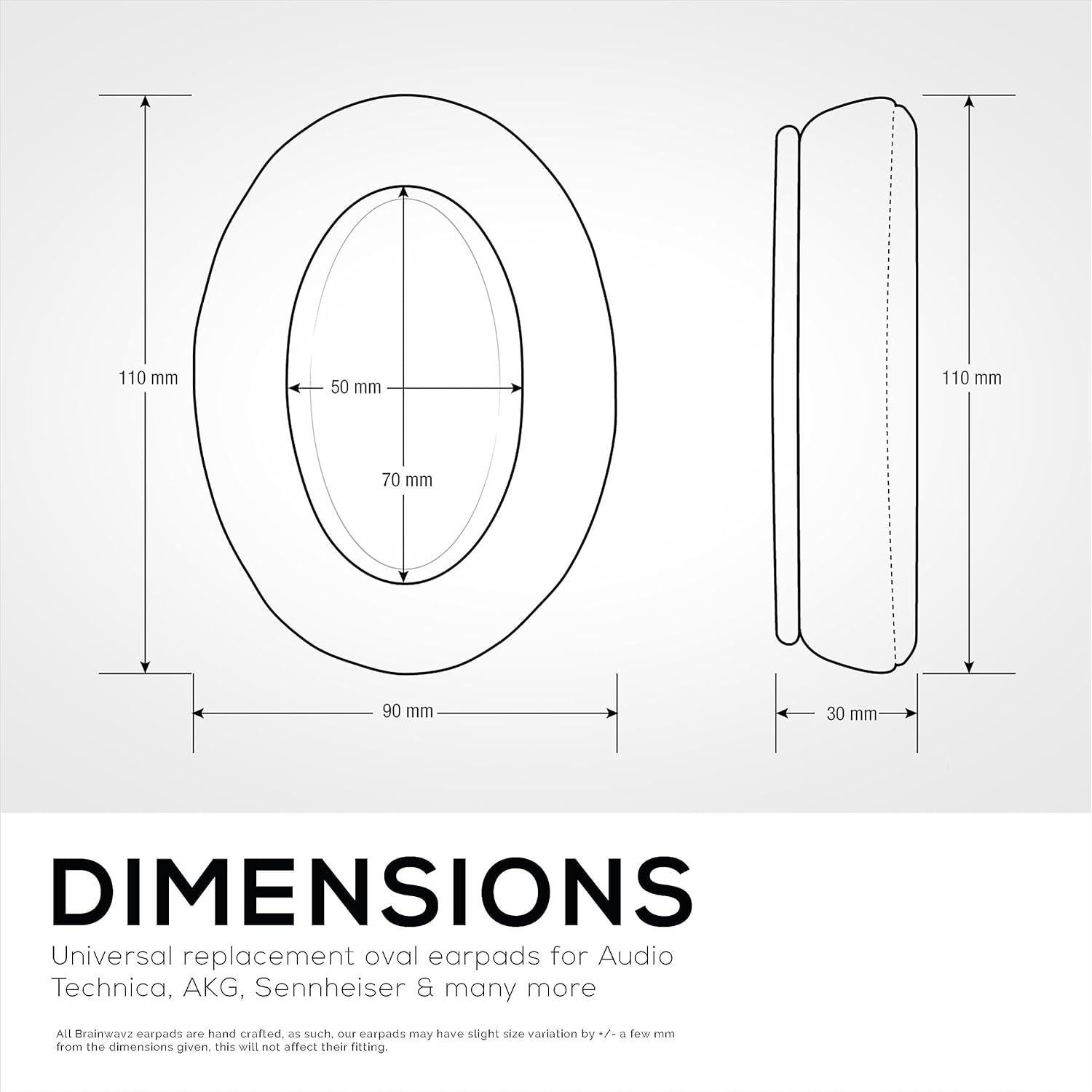 Almohadillas Brainwavz para Auriculares Gaming con Gel Refrigerante