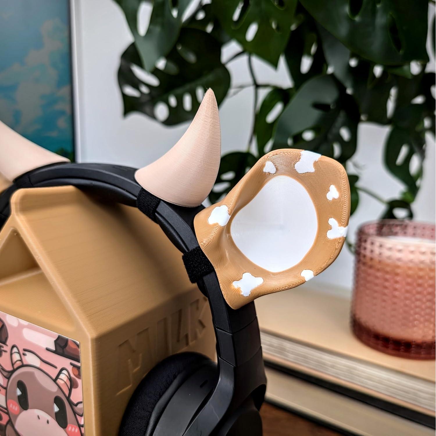 Orejas y Cuernos de Vaca BeamTeam3D para Auriculares