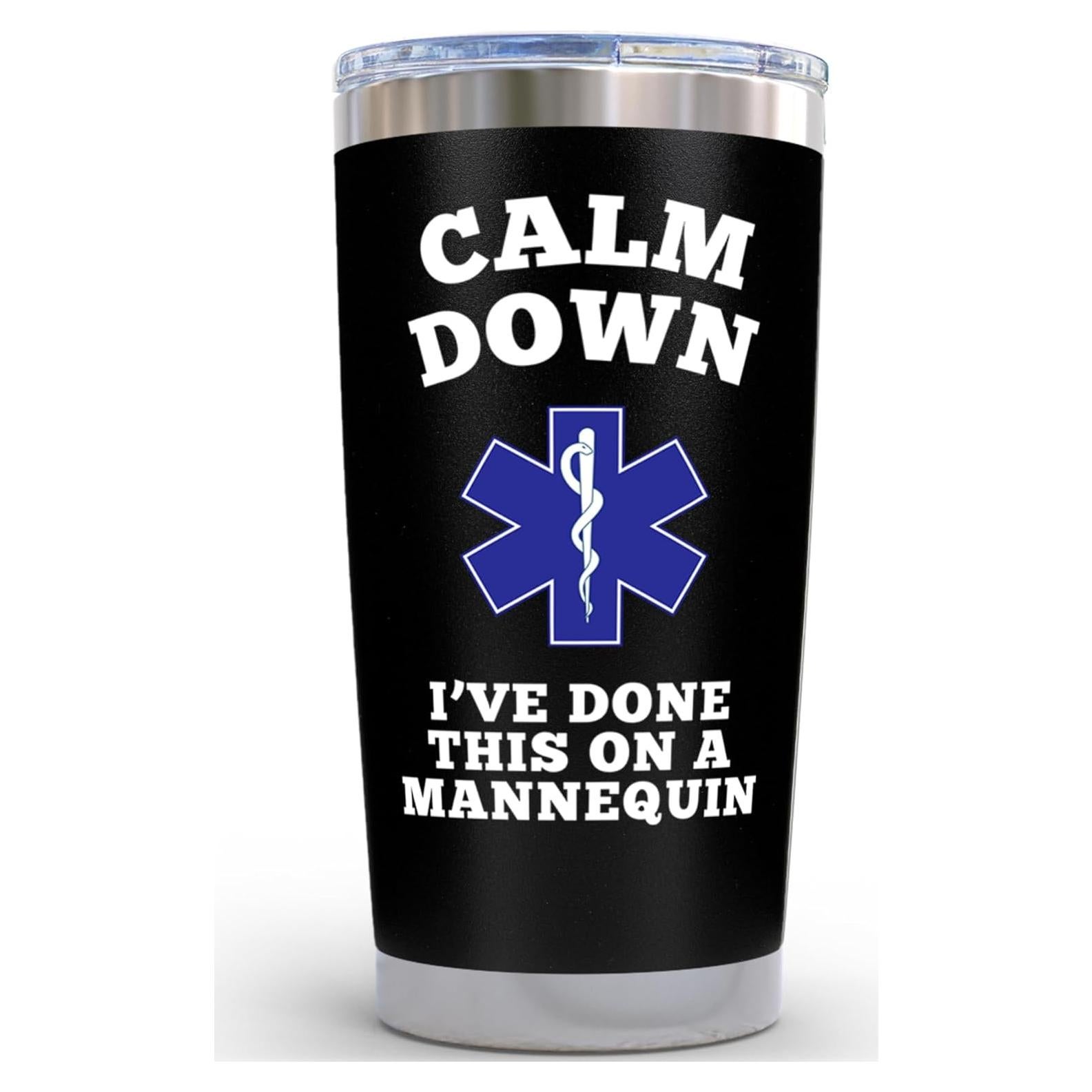 Vaso de Café de Acero Inoxidable KLUBI 600 ml Negro Enfermera