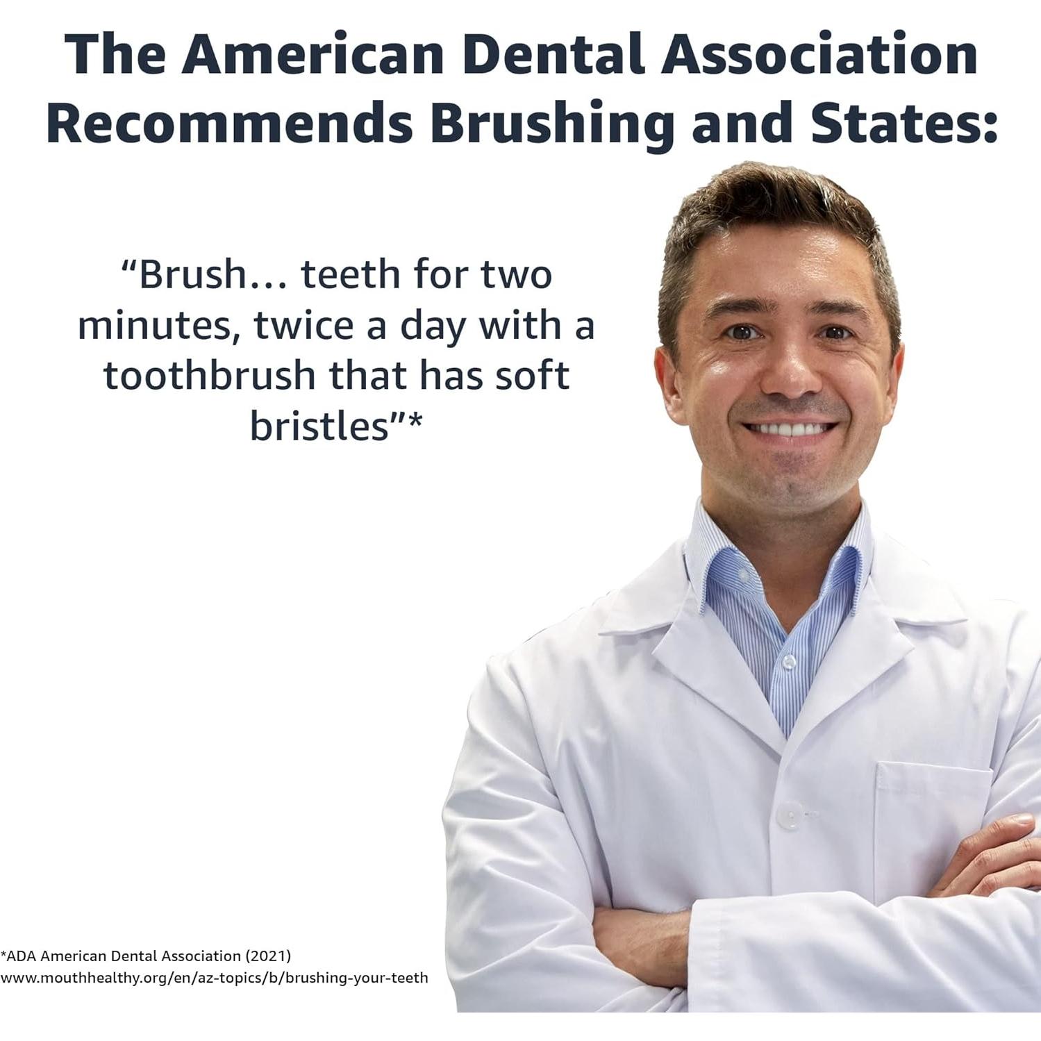 Cabezal de cepillo de dientes eléctrico Amazon Basics, 3 unidades, compatible Oral-B