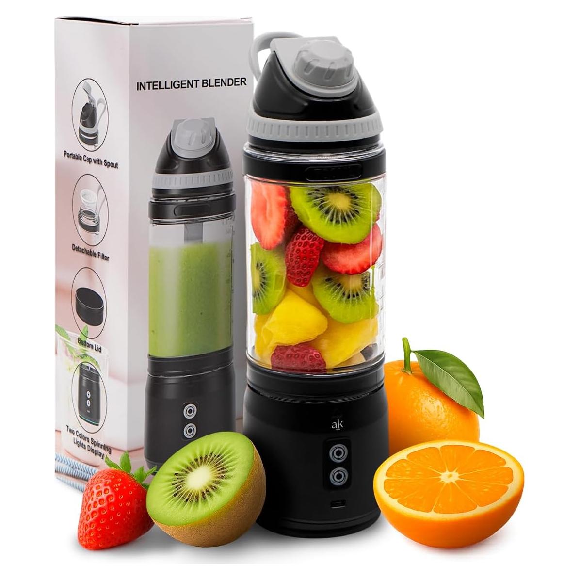 Licuadora Portátil Recargable AK ANKLAS 700ml 6 Cuchillas