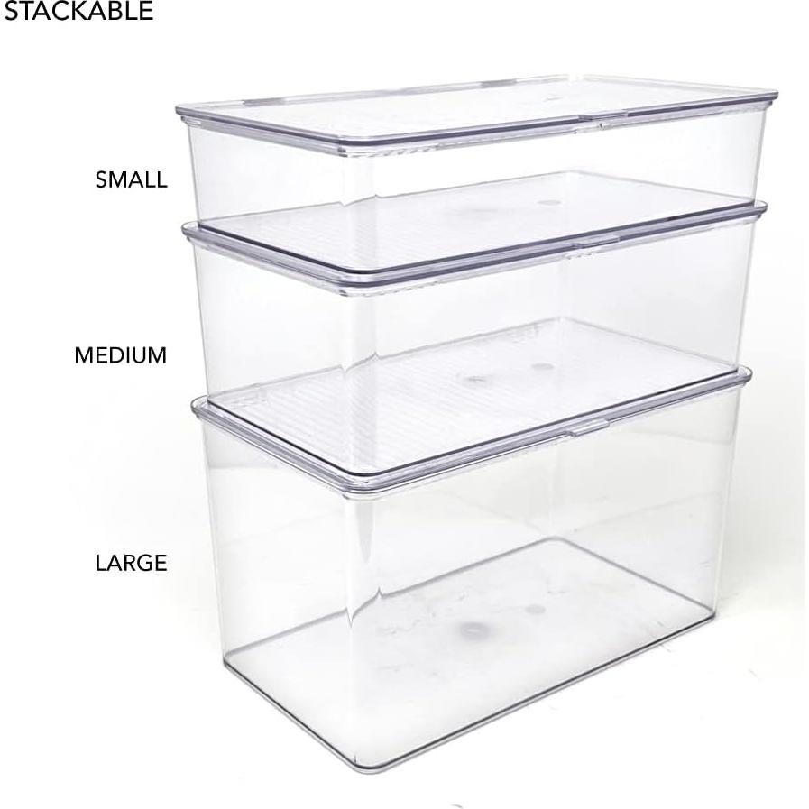 Contenedor Organizador Apilable Isaac Jacobs Pequeño 1.7L