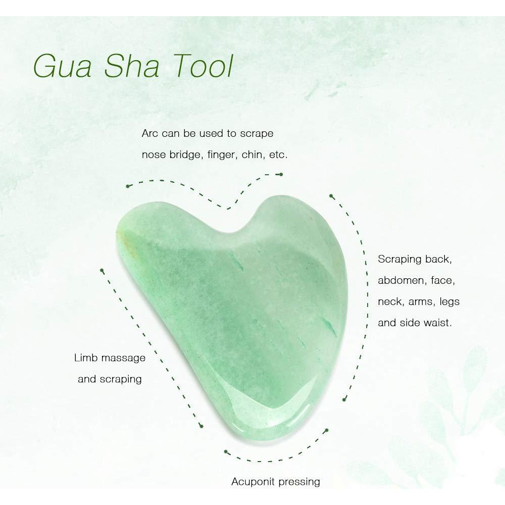 Set de Masaje Facial 3 en 1 Neutriherbs Jade - Rodillo, Gua Sha y Suero