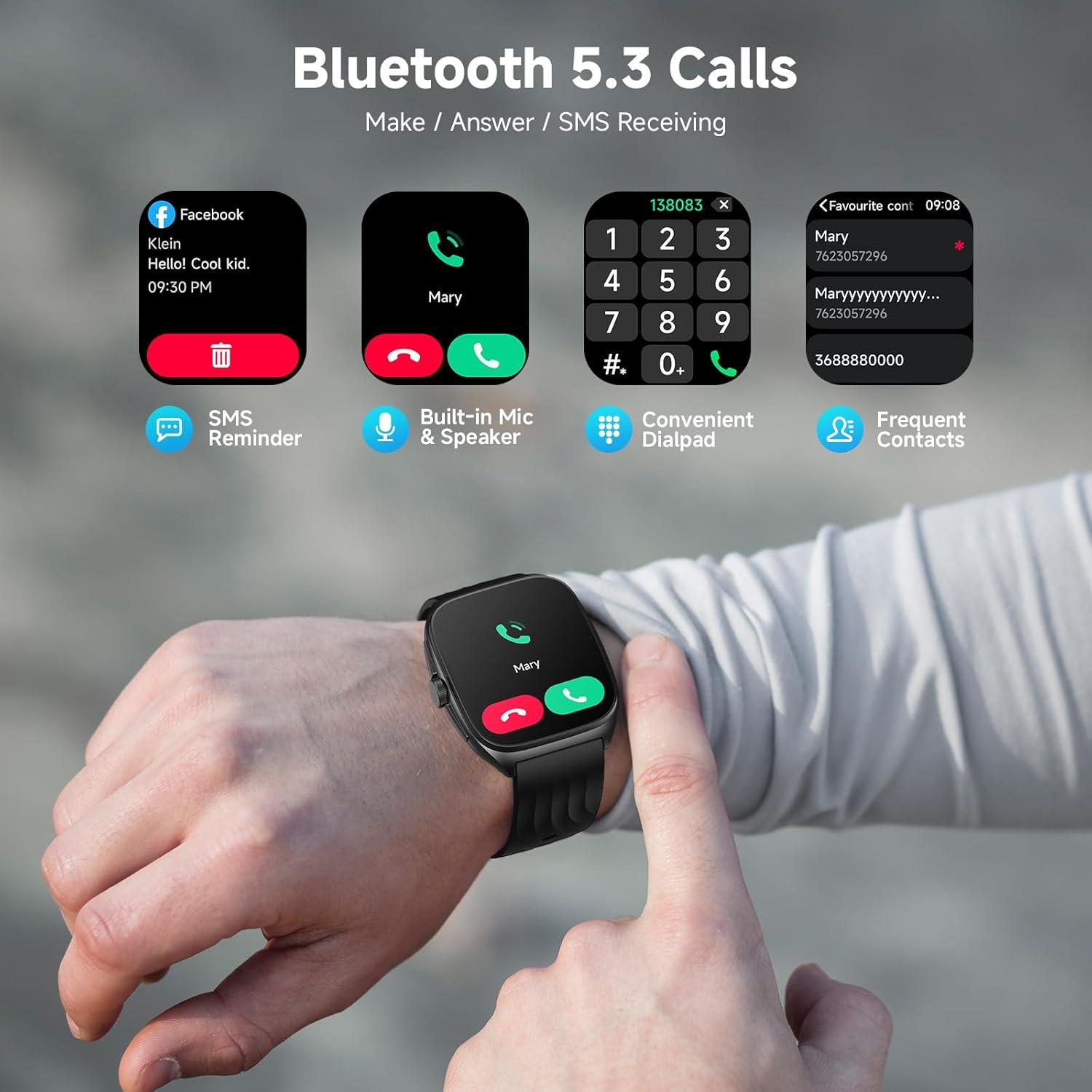 Reloj Inteligente SOUYIE AMOLED 1.85" Monitor de Fitness IP68