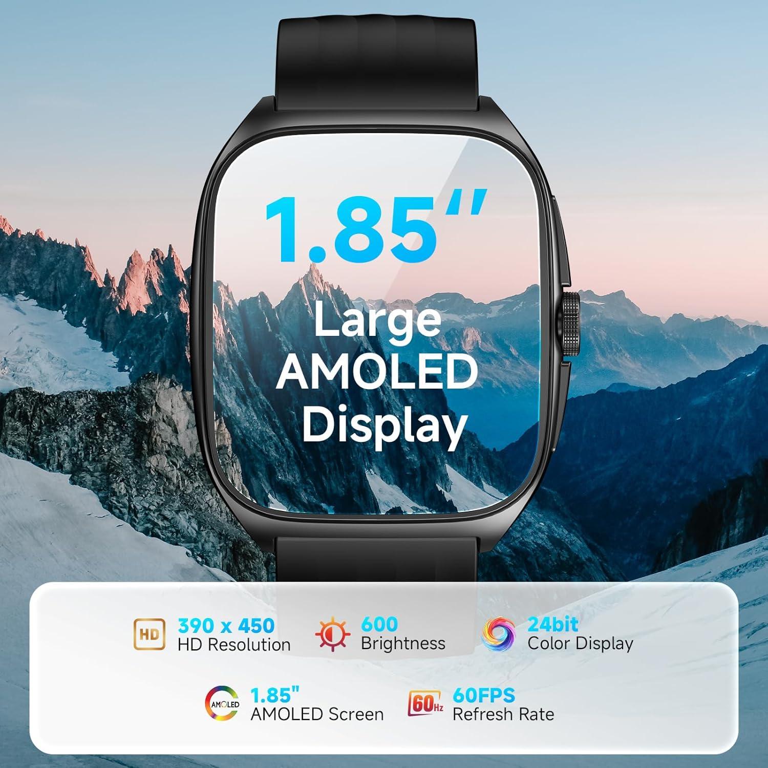 Reloj Inteligente SOUYIE AMOLED 1.85" Monitor de Fitness IP68