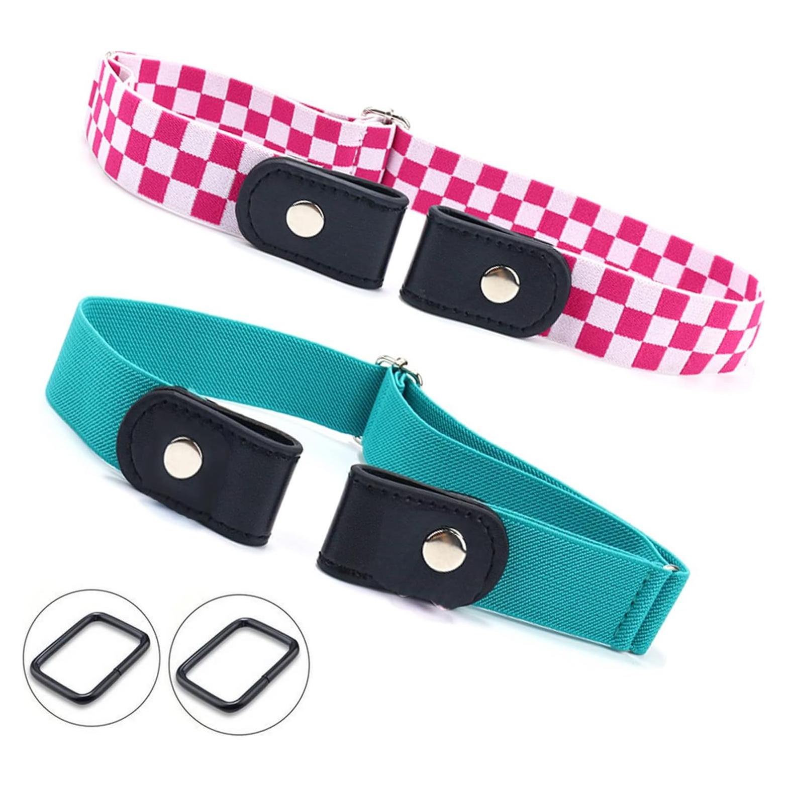 Cinturones Elásticos Desmontables para Niñas AsggBah - 2 Piezas