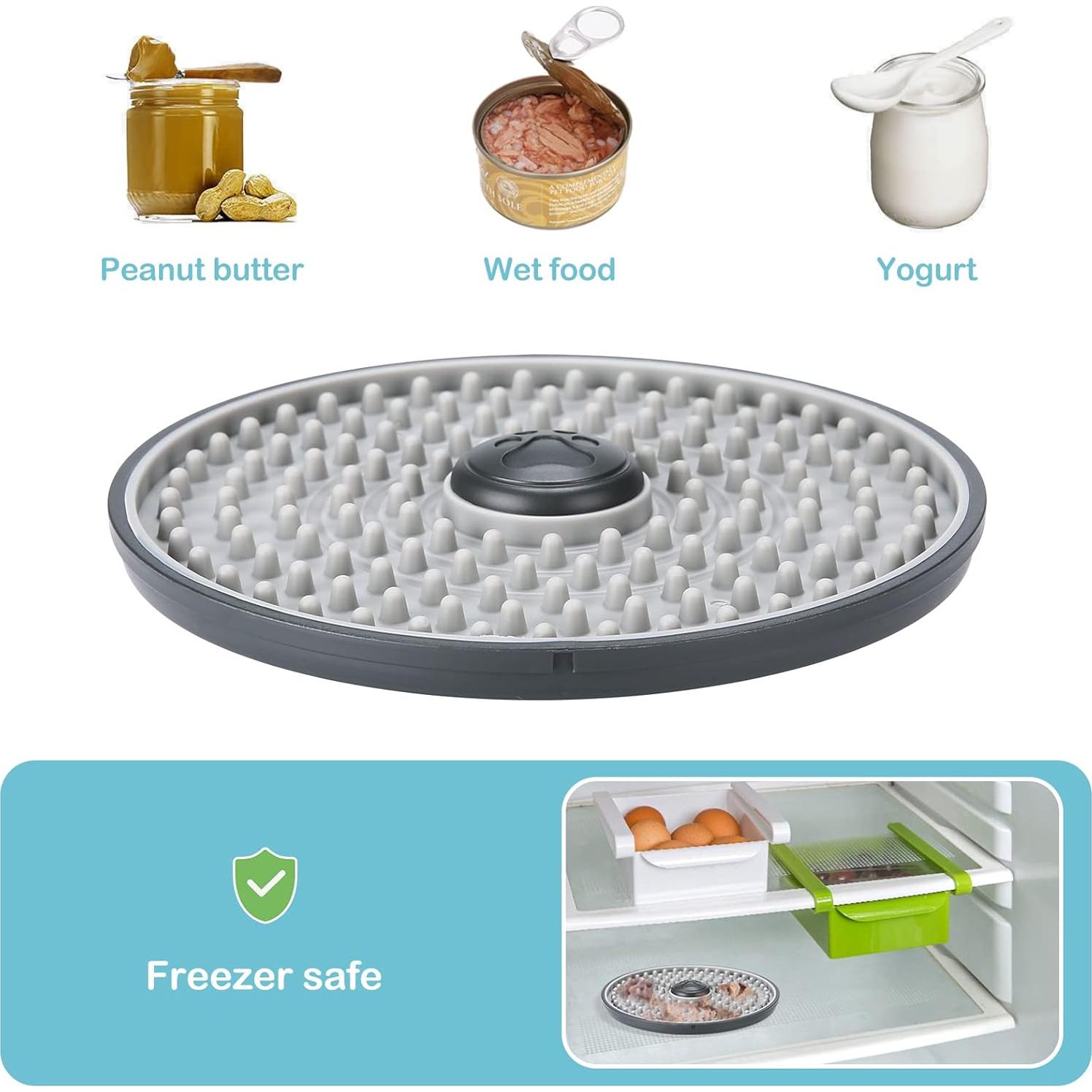 Alfombrilla de Lamer Avont para Perros y Gatos - Gris 15.5 cm