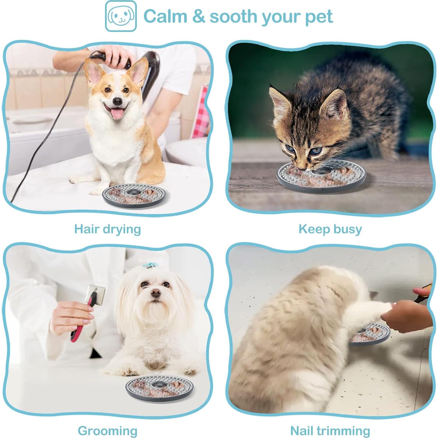 Alfombrilla de Lamer Avont para Perros y Gatos - Gris 15.5 cm