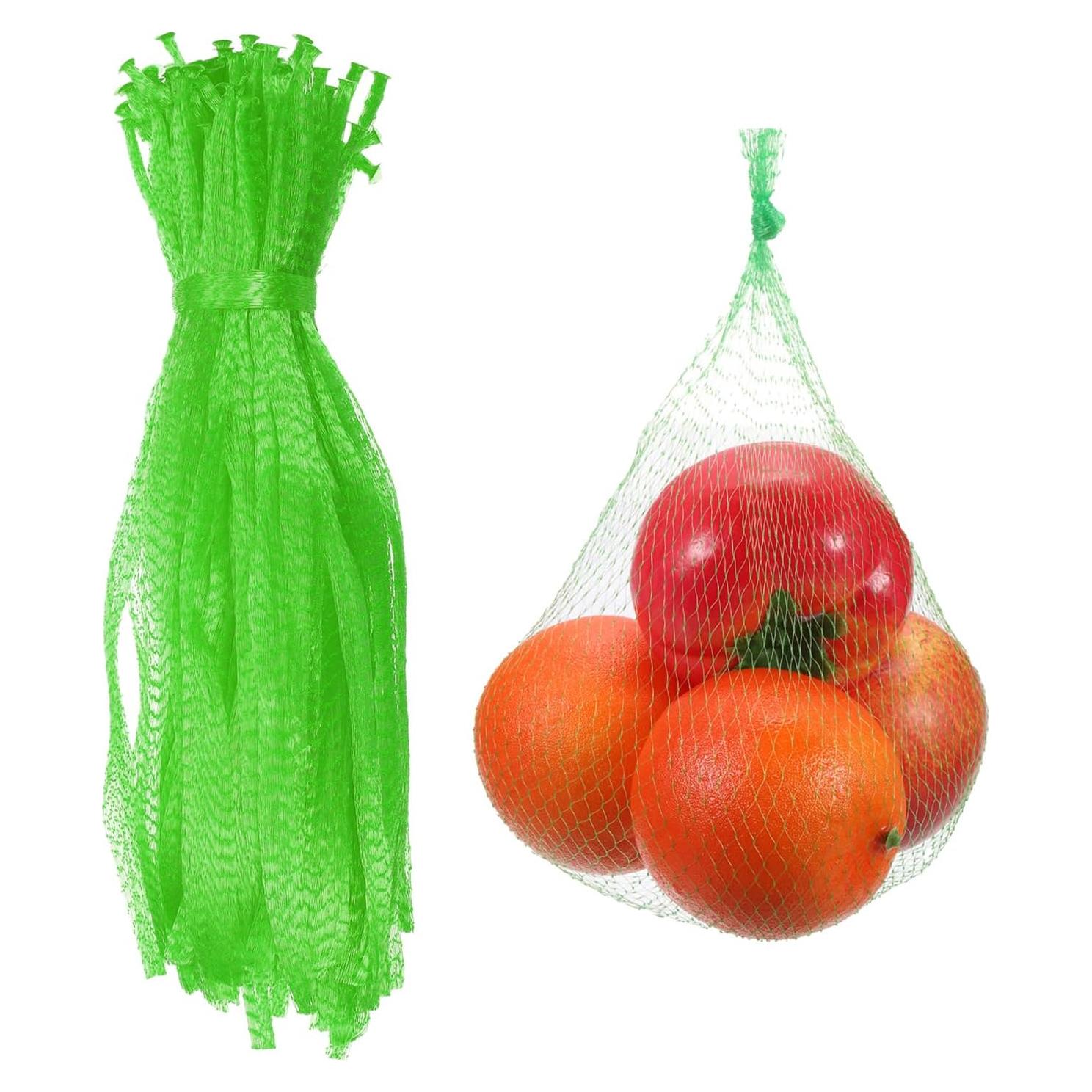 Bolsas de Malla Reutilizables uxcell 30cm Verde 100 Pcs