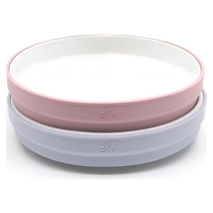 Platos de Porcelana Elk y Amigos 20 cm Antideslizantes 2 Piezas