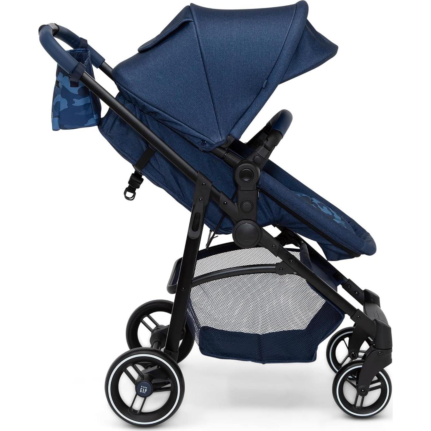 Cochecito 2-en-1 babyGap Camuflaje Marino - Plegado Fácil