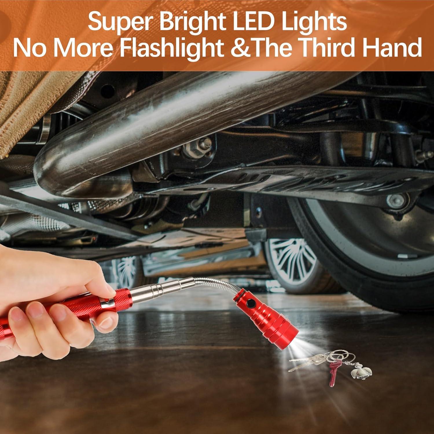 Herramienta de Recogida Magnética Kuchey con Luz LED Roja