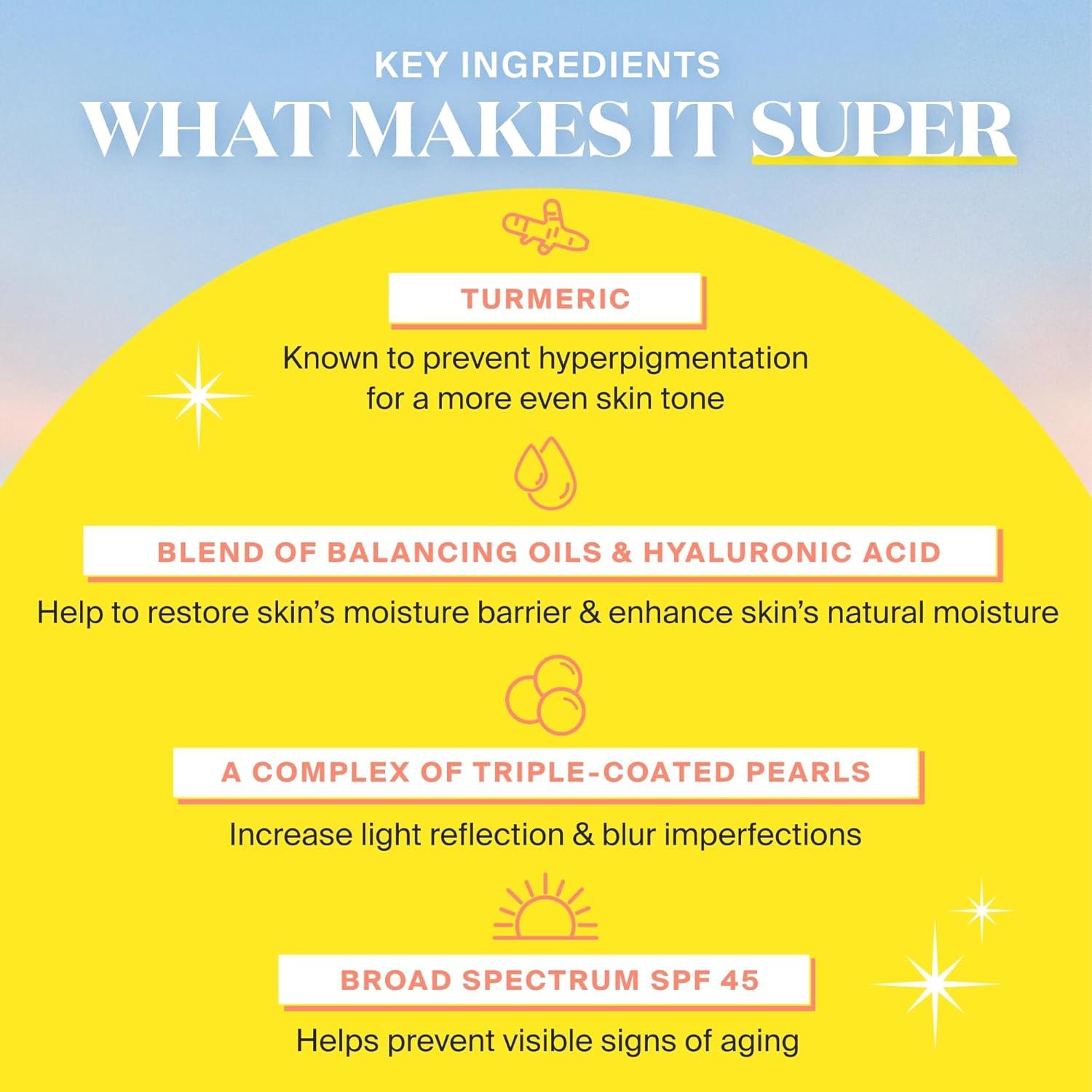 Stick Iluminador Solar Supergoop! Glowscreen SPF 45 - Hora Dorada