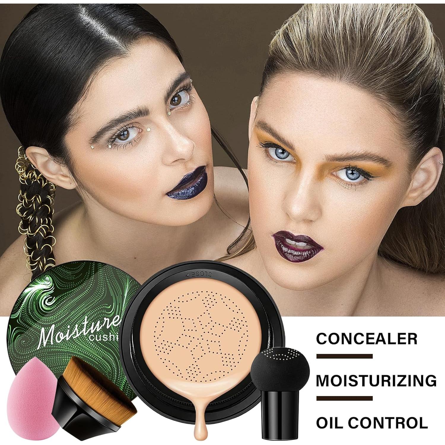 Set de Maquillaje CC y BB Fusang con Brocha y Esponja