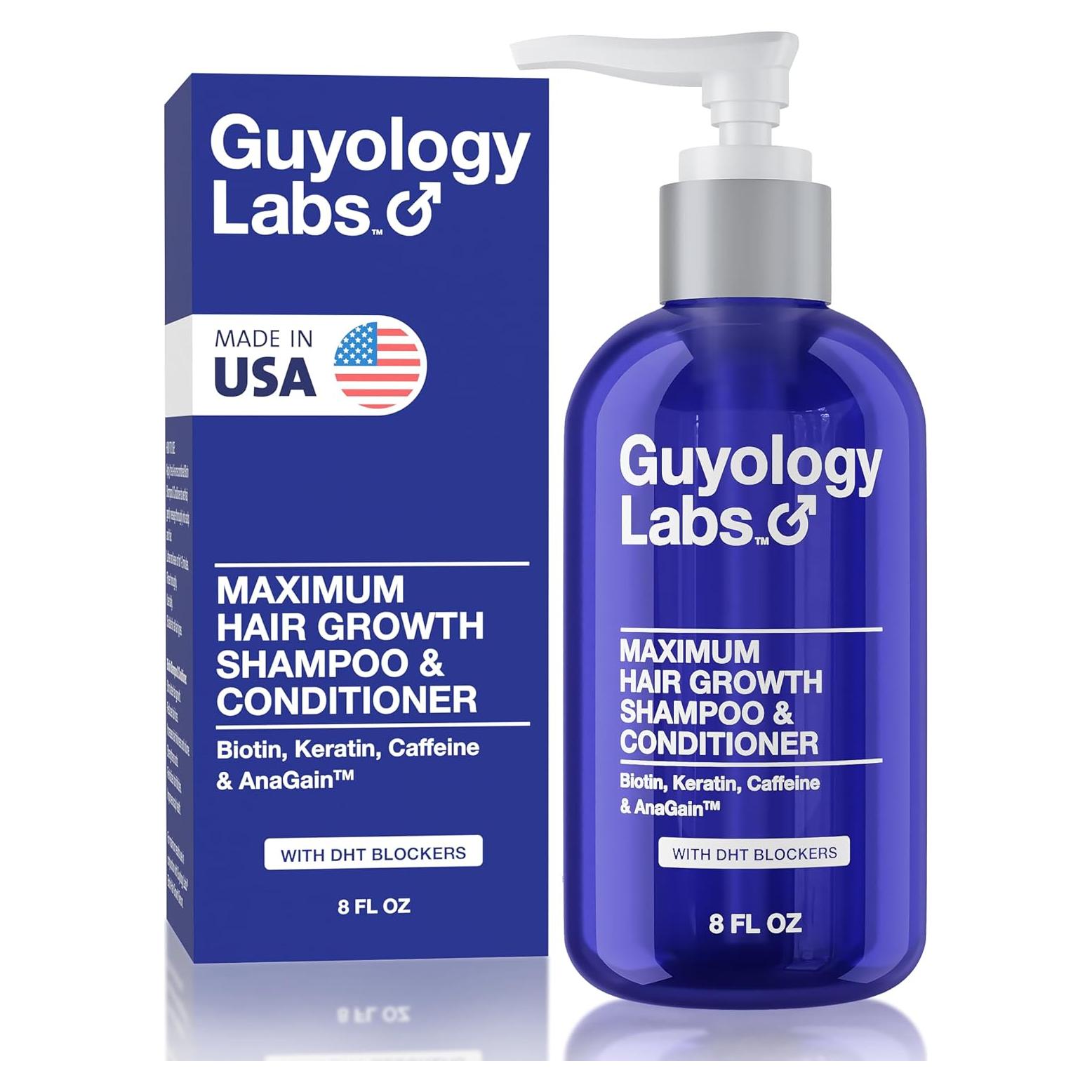 Champú y Acondicionador para Crecimiento Cabello Hombre Guyology