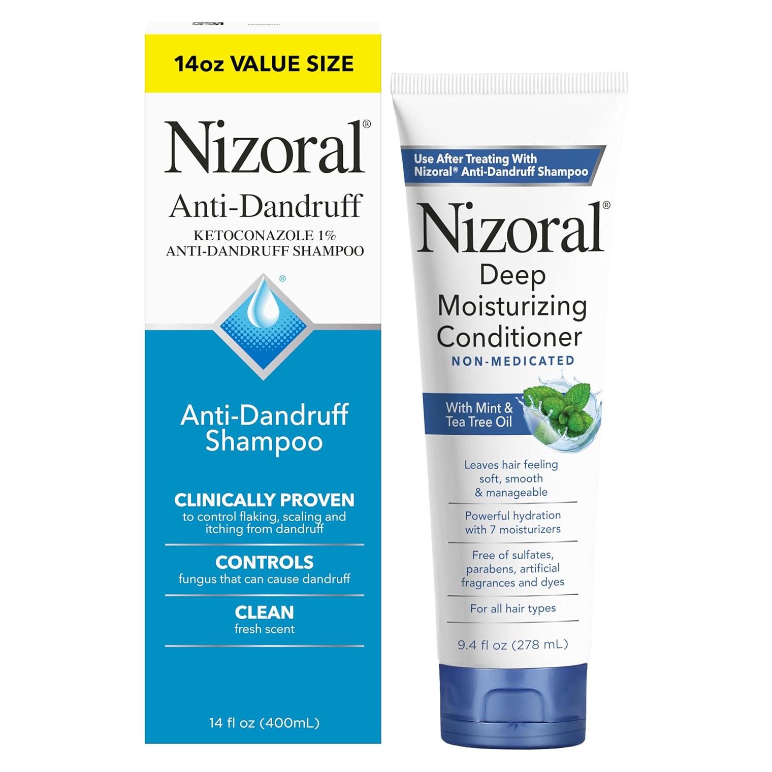 Champú Anticaspa Nizoral 396 g + Acondicionador 266 g