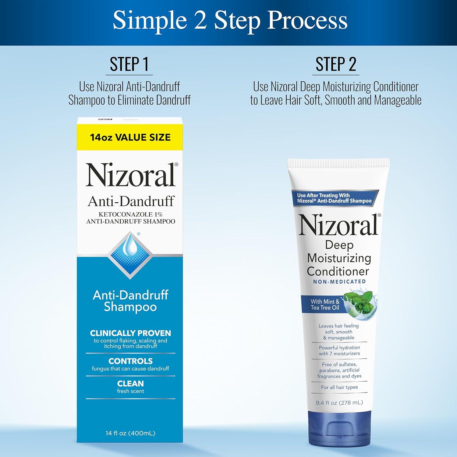 Champú Anticaspa Nizoral 396 g + Acondicionador 266 g