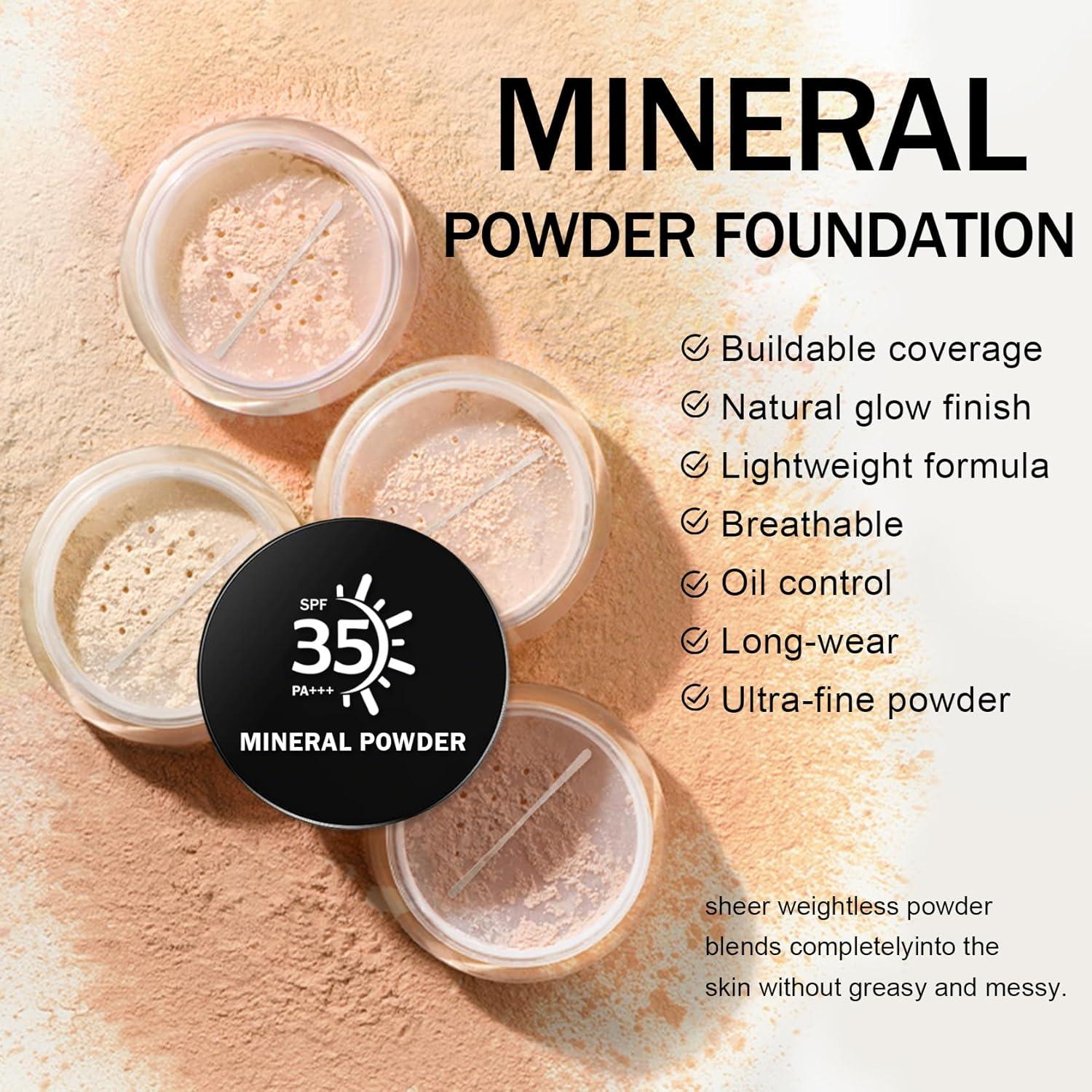 Base de Polvo Mineral IONSGAKO 9.9 g - Cobertura Ligera SPF35
