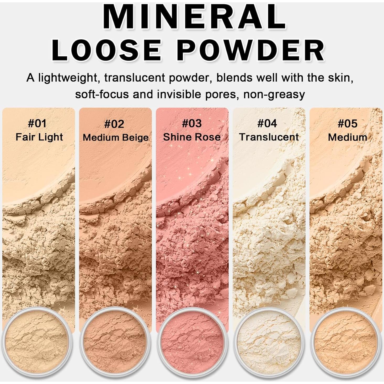 Base de Polvo Mineral IONSGAKO 9.9 g - Cobertura Ligera SPF35