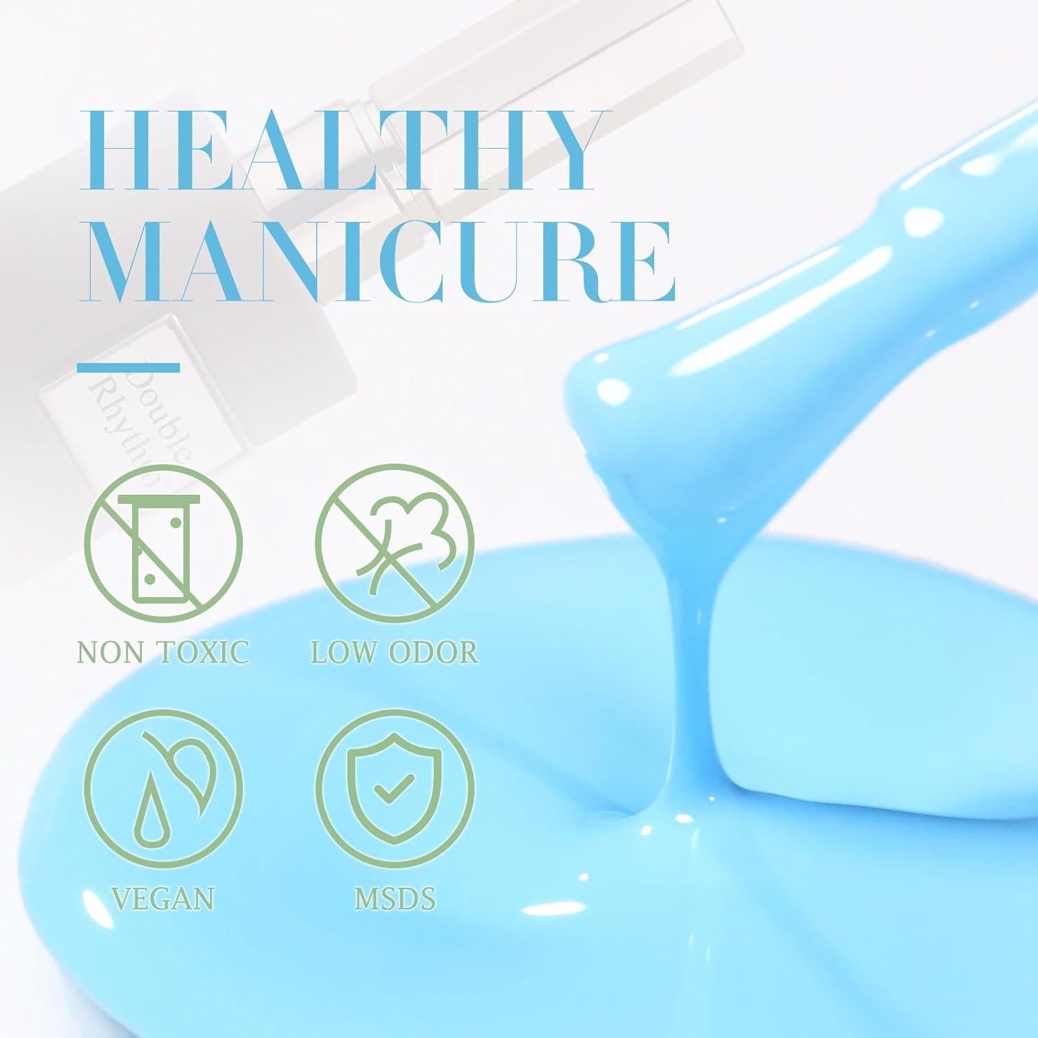 Esmalte de Uñas en Gel Double Rhythm 15ml Azul Bebé