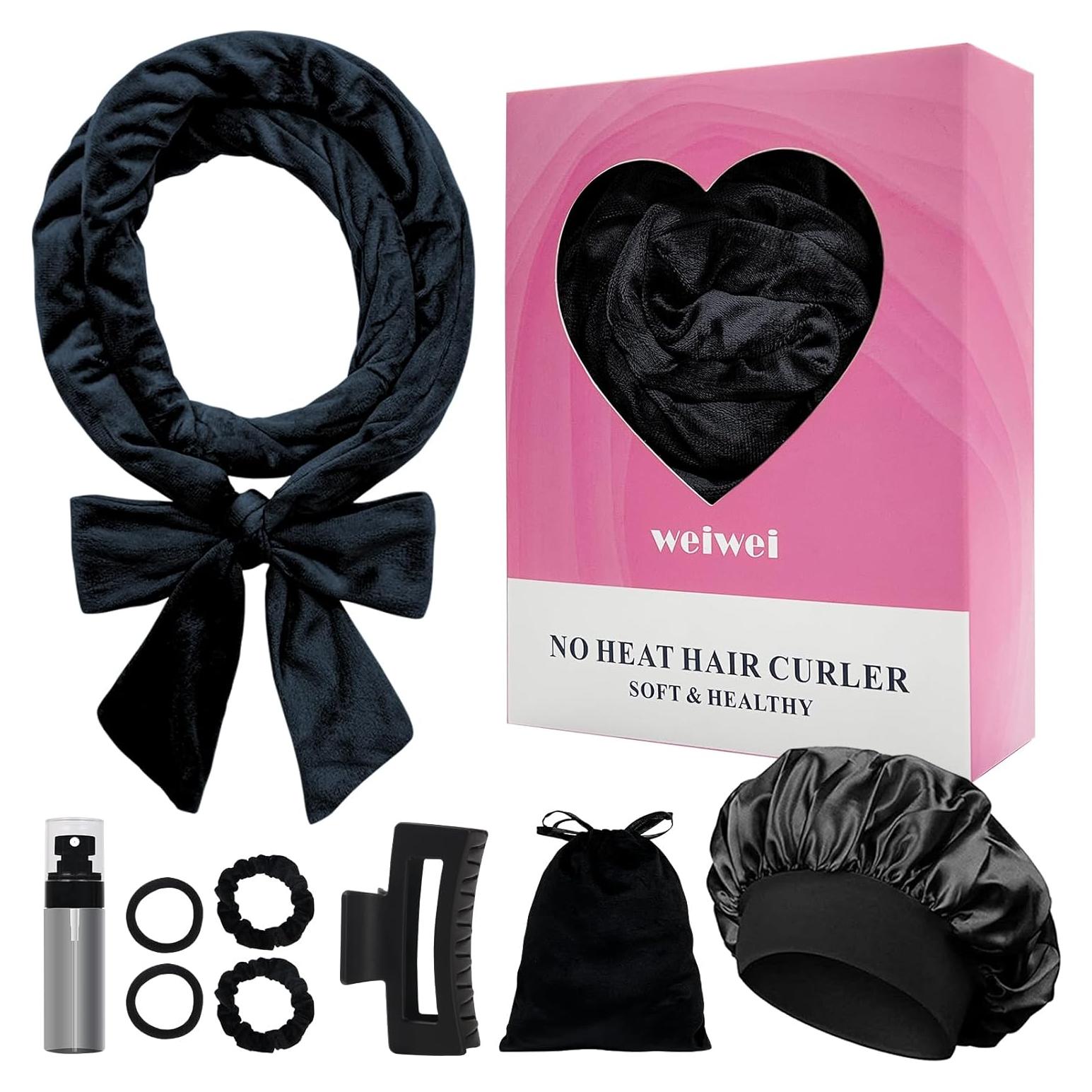 Banda Rizador Sin Calor Weiwei 177.8 cm con 9 Rulos Suaves