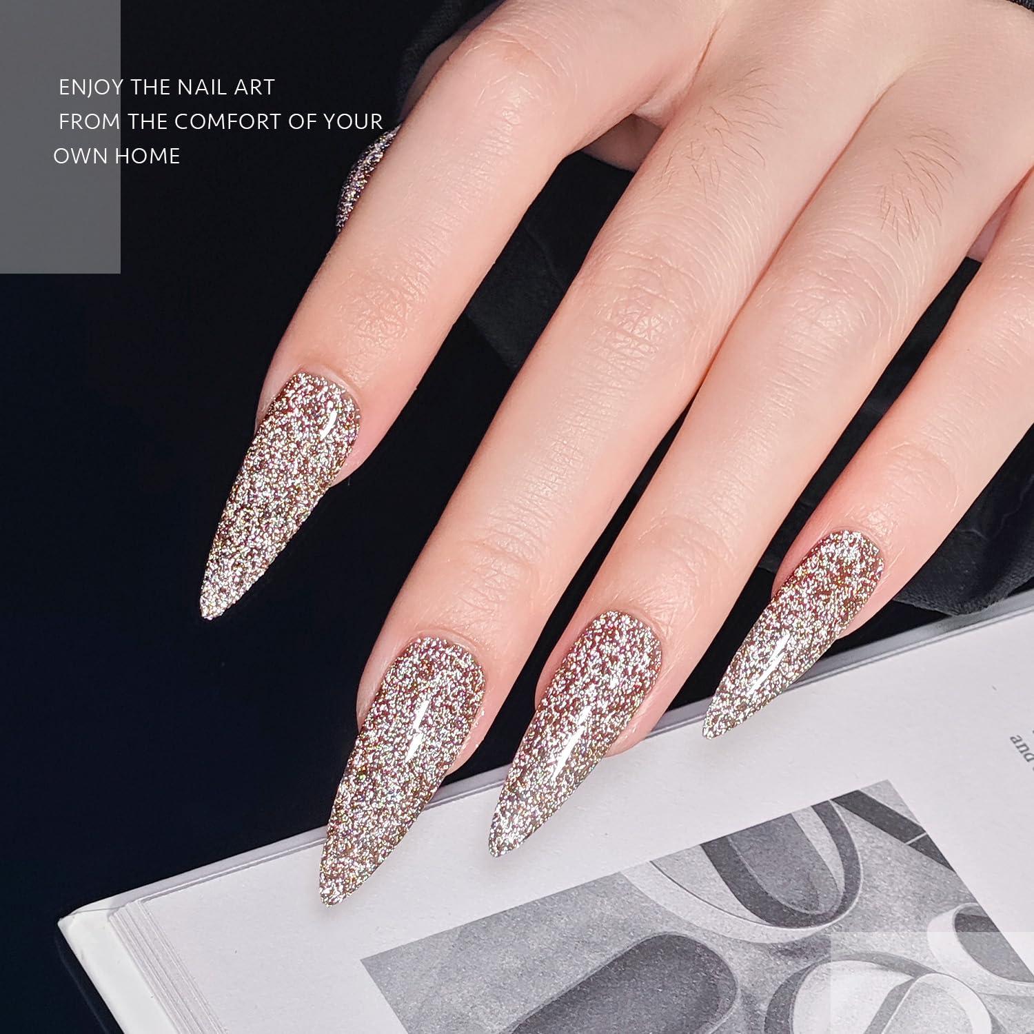 Conjunto de Esmalte de Uñas GAOY 6 Colores Holográfico 7.3ml