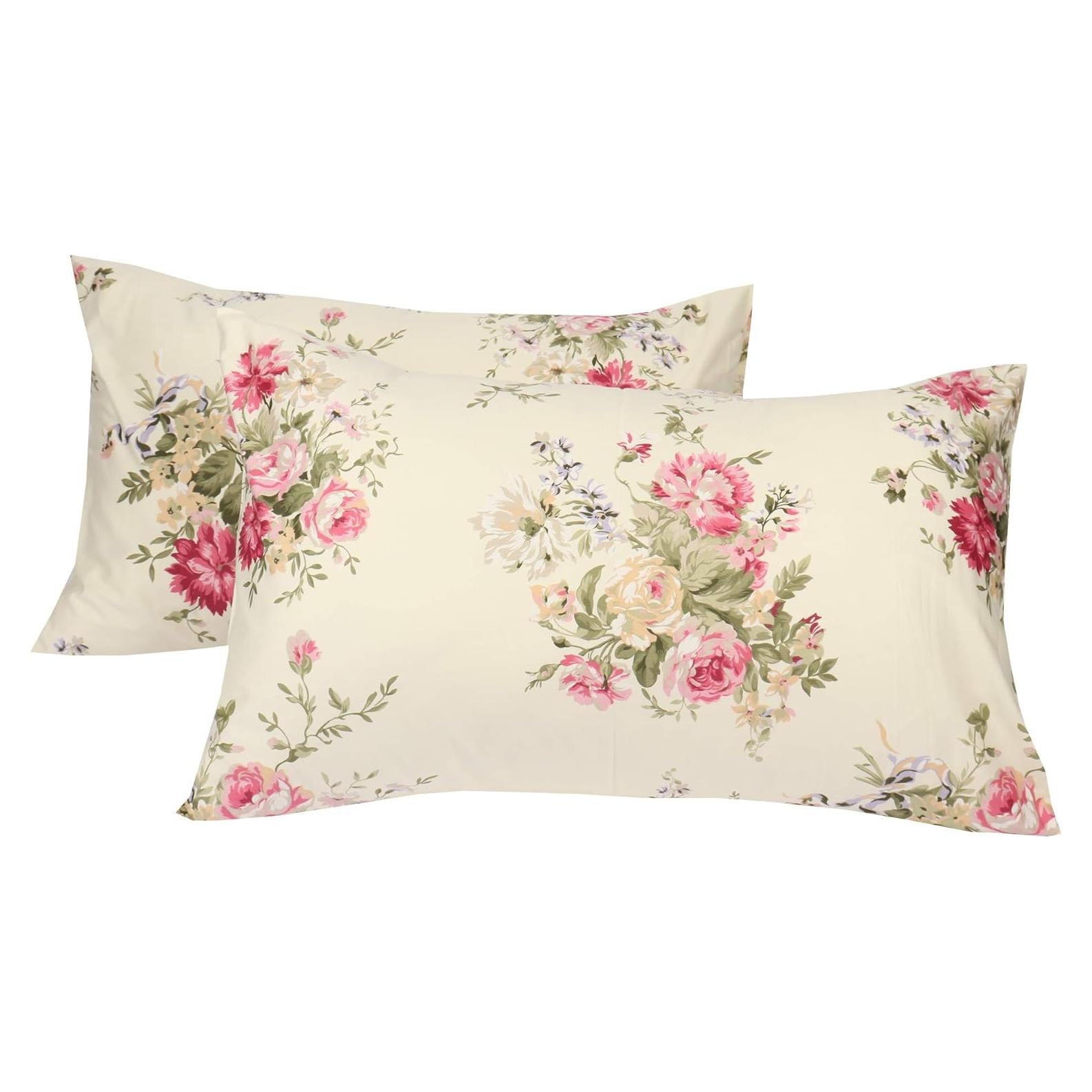 Juego de Fundas de Almohada WBYCOTBED 100% Algodón 400 Hilos Queen