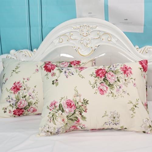 Juego de Fundas de Almohada WBYCOTBED 100% Algodón 400 Hilos Queen