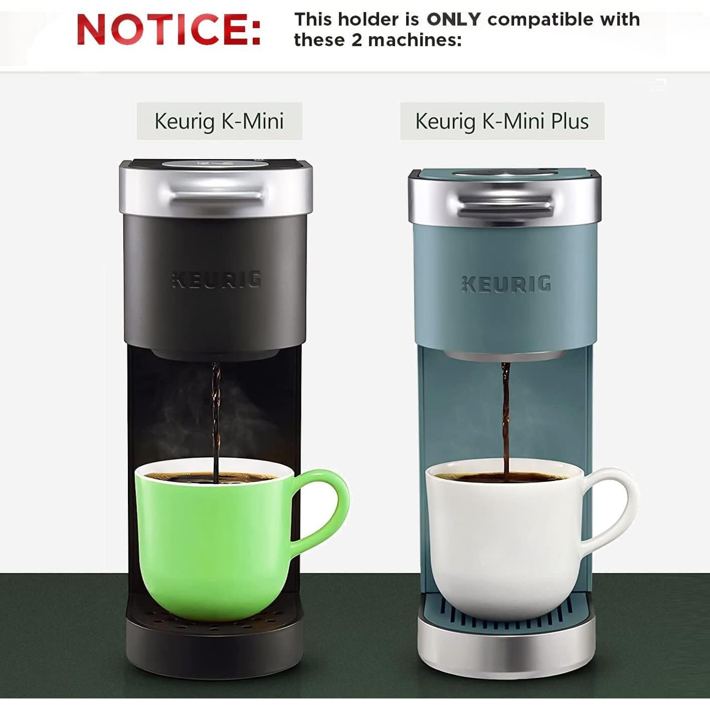 Organizador de K Cup GALVANOX para Keurig K-Mini - Acrílico, 10 cápsulas