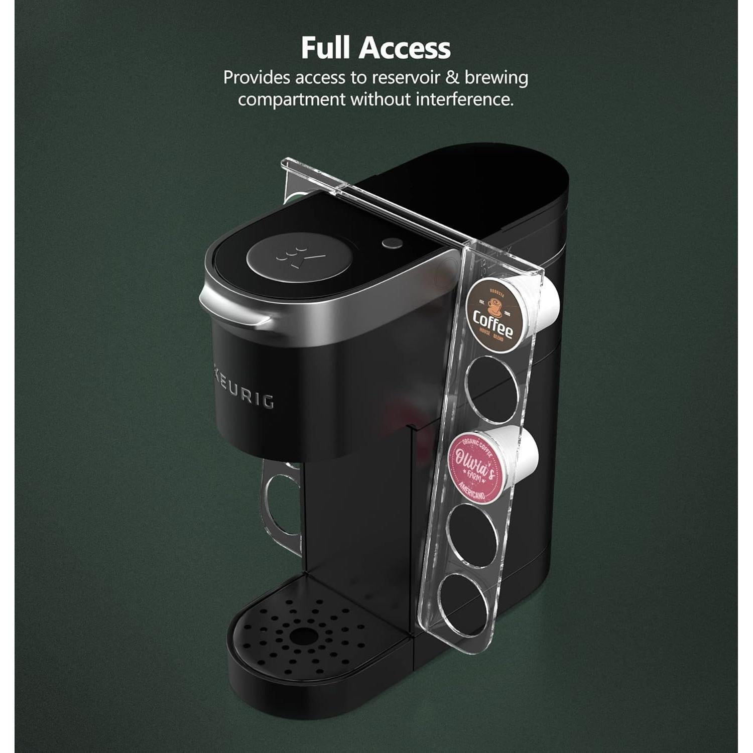 Organizador de K Cup GALVANOX para Keurig K-Mini - Acrílico, 10 cápsulas