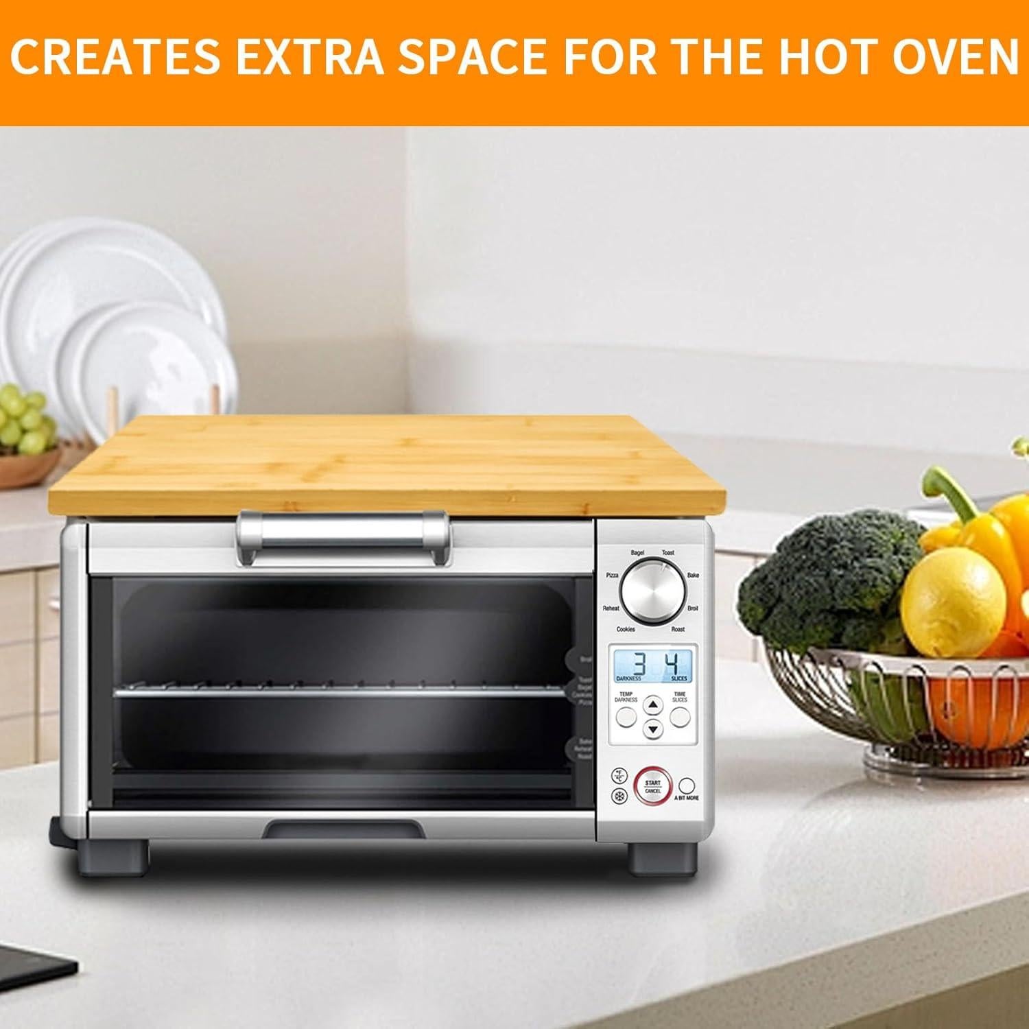 Tabla de Cortar de Bambú GCQFZ para Horno Breville BOV450XL