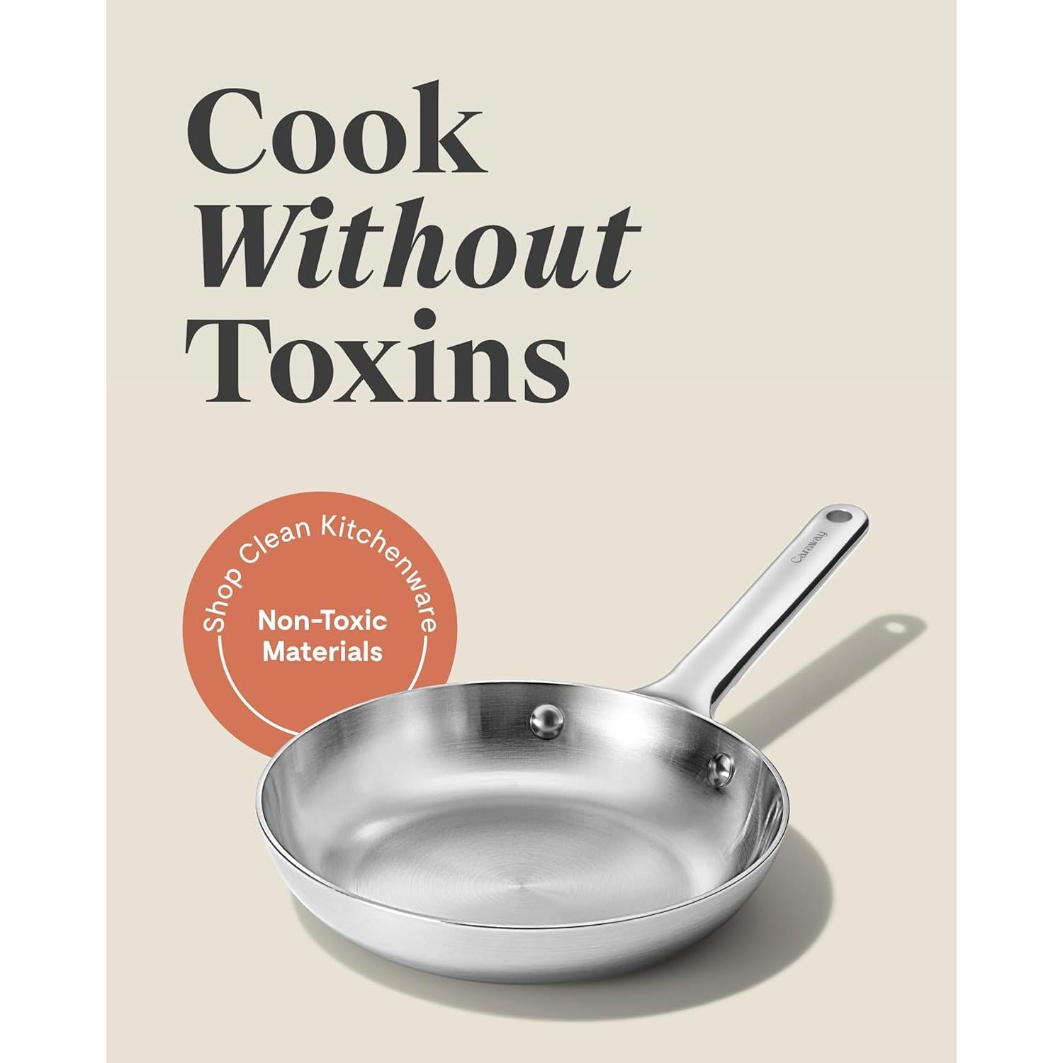 Sartén Mini de Acero Inoxidable Caraway 20.32 cm - A Prueba de Horno