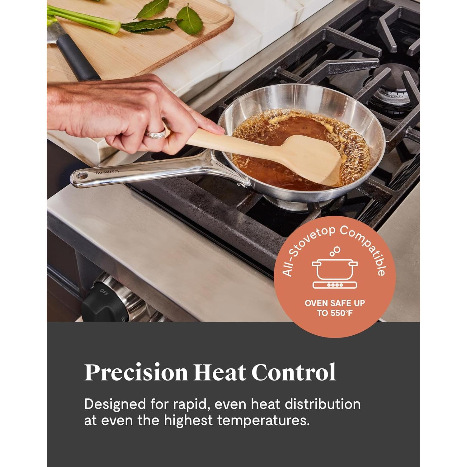 Sartén Mini de Acero Inoxidable Caraway 20.32 cm - A Prueba de Horno