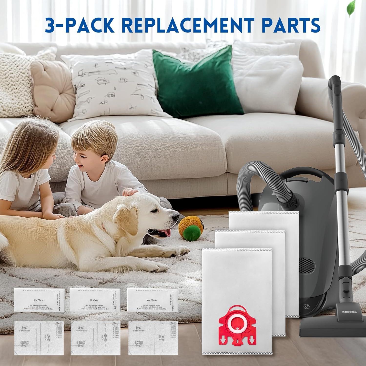 Bolsas de Polvo Reutilizables CHIKIXSON FJM para Miele - 3 Unidades