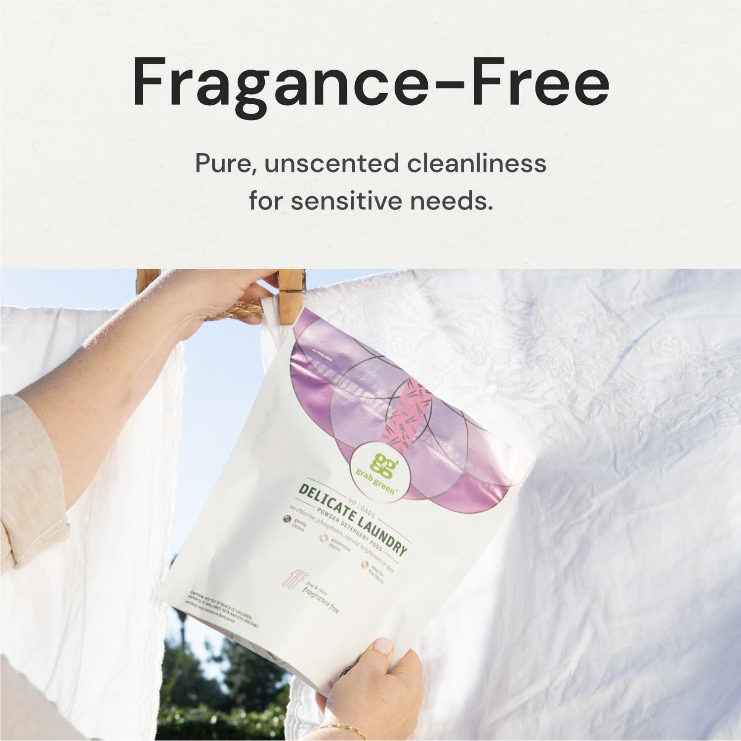 Detergente para Ropa Delicada Grab Green 24 Cápsulas Sin Fragancia