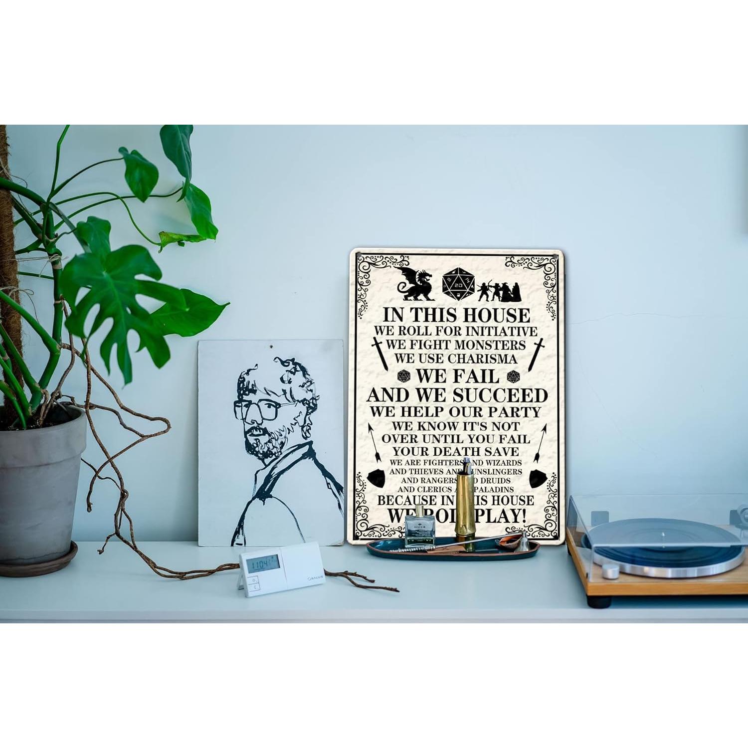 Letrero de Metal Vintage KONMPFEY 20x30 cm Decoración Retro