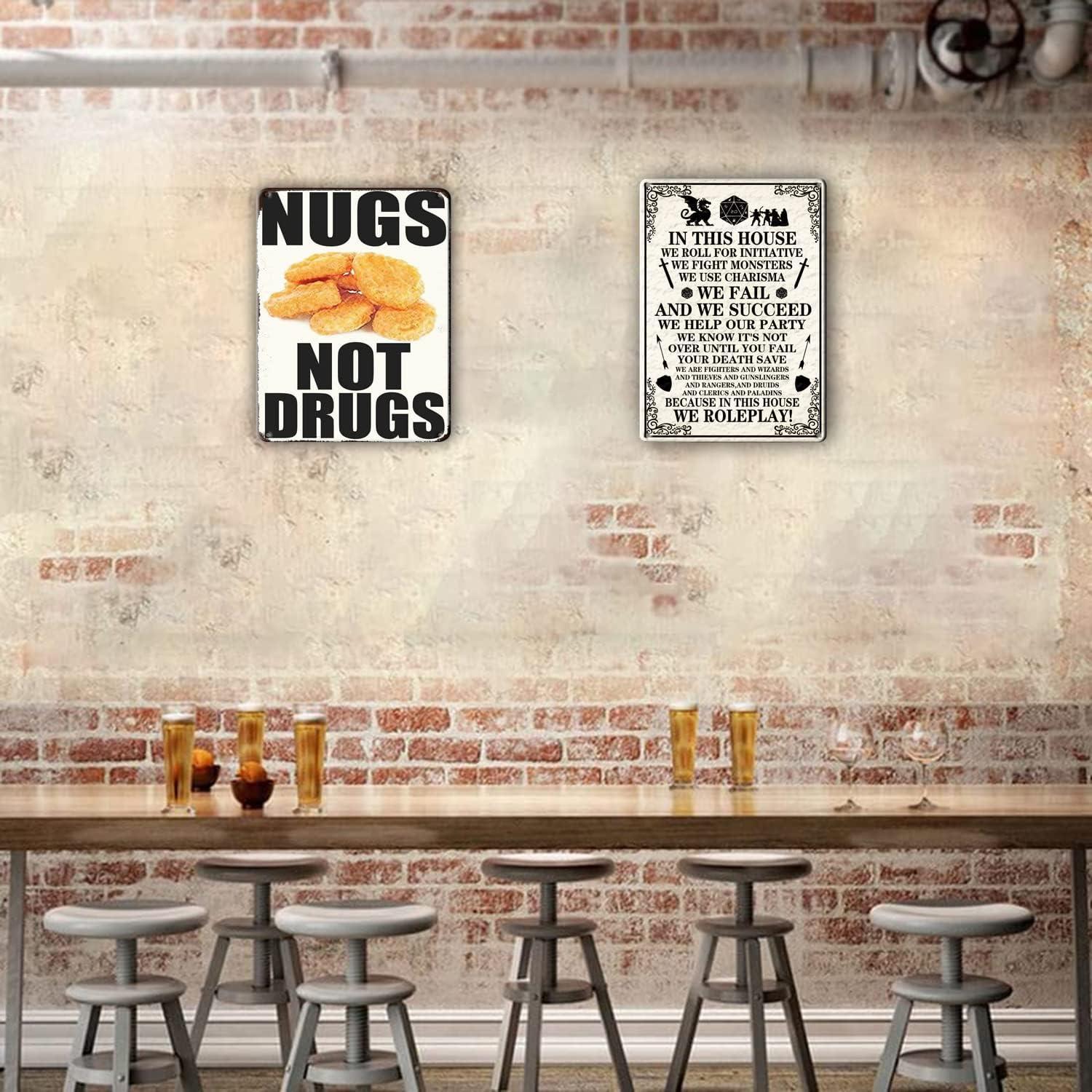 Letrero de Metal Vintage KONMPFEY 20x30 cm Decoración Retro