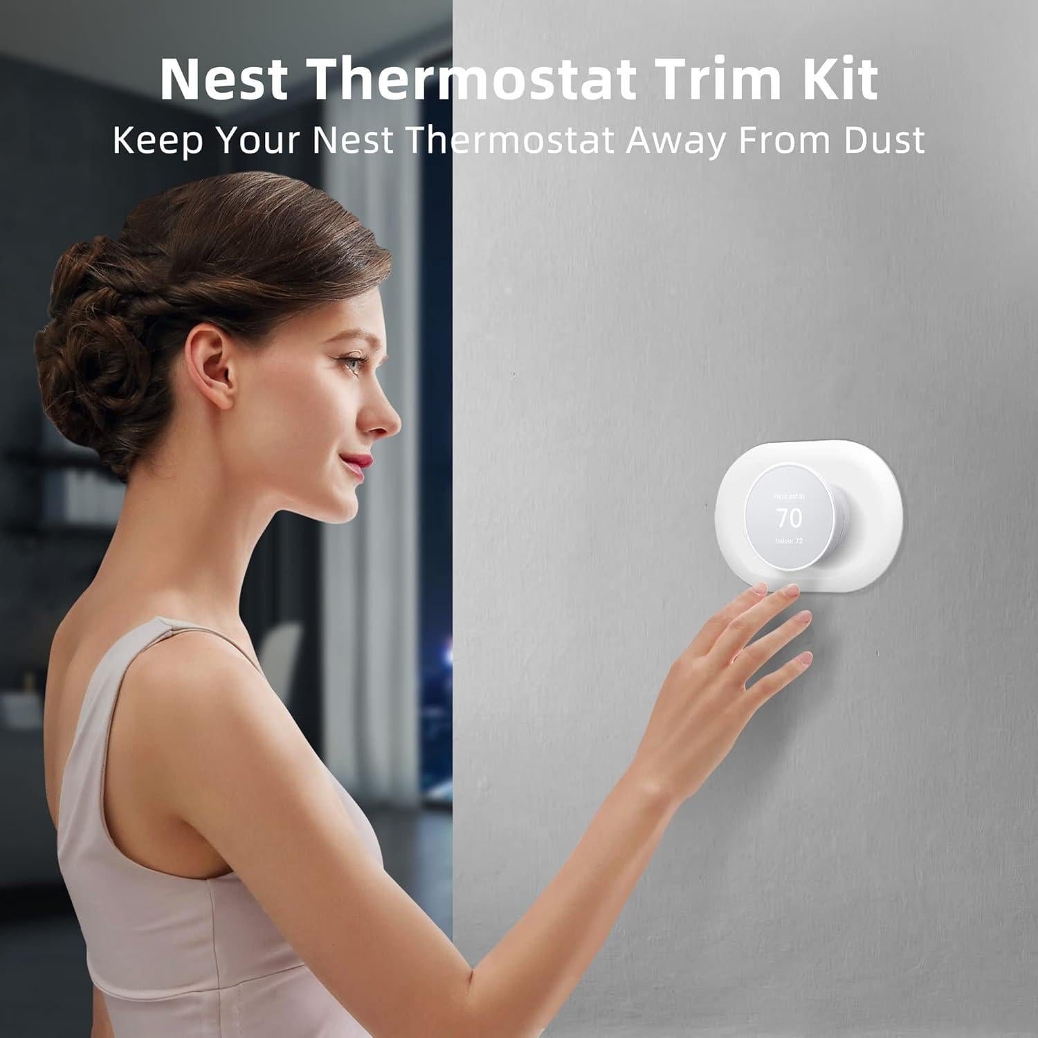 Cubierta de Pared para Termostato Nest 2020 Alerktify Nieve